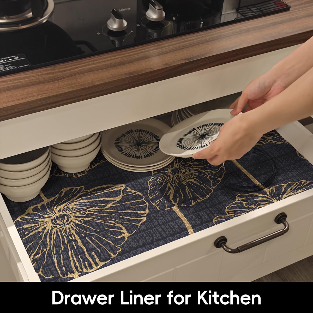 Lotus Drawer Liner for Dresser (9.67 Sq Ft)