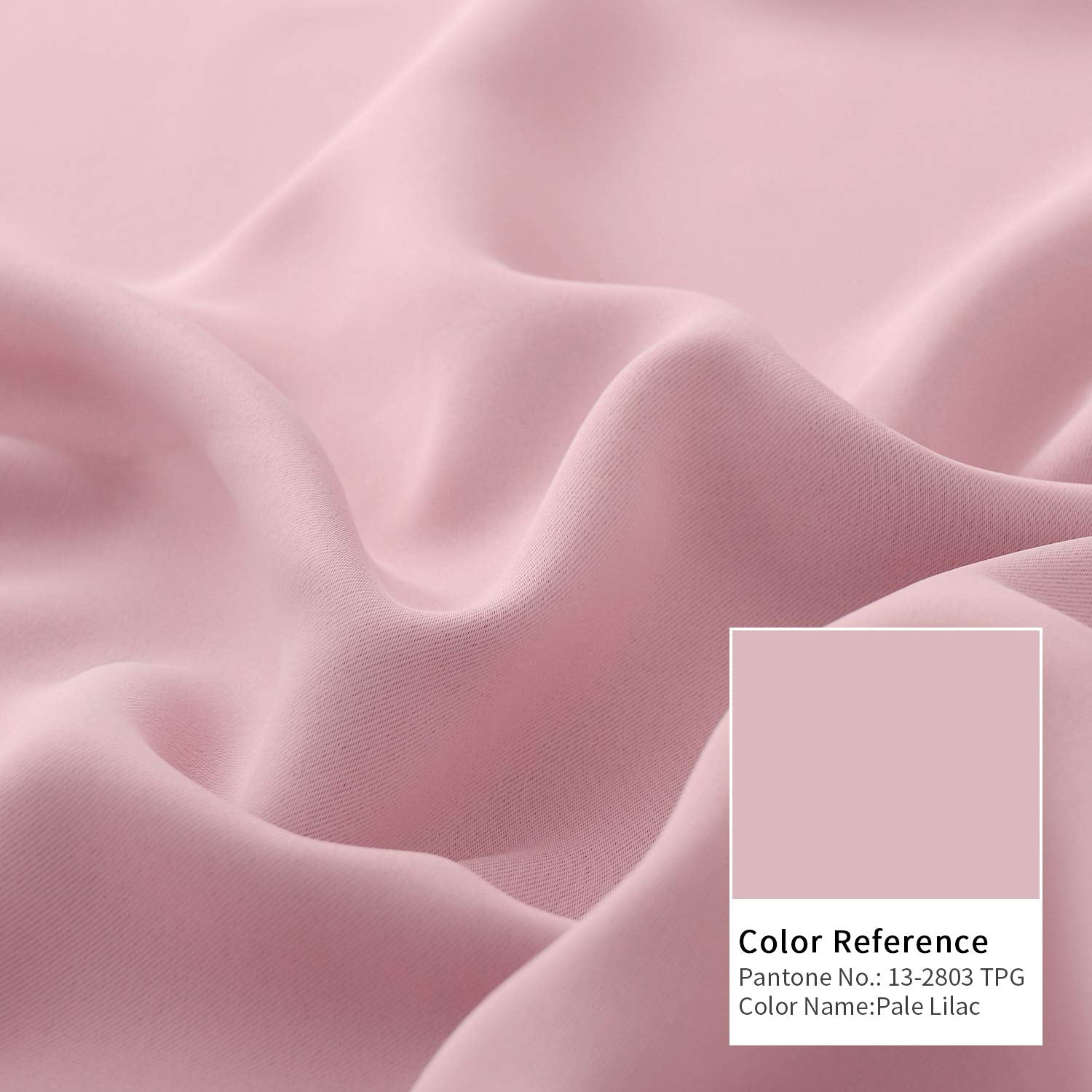 Light Pink Curtains 36 Inch Length (2 Count)