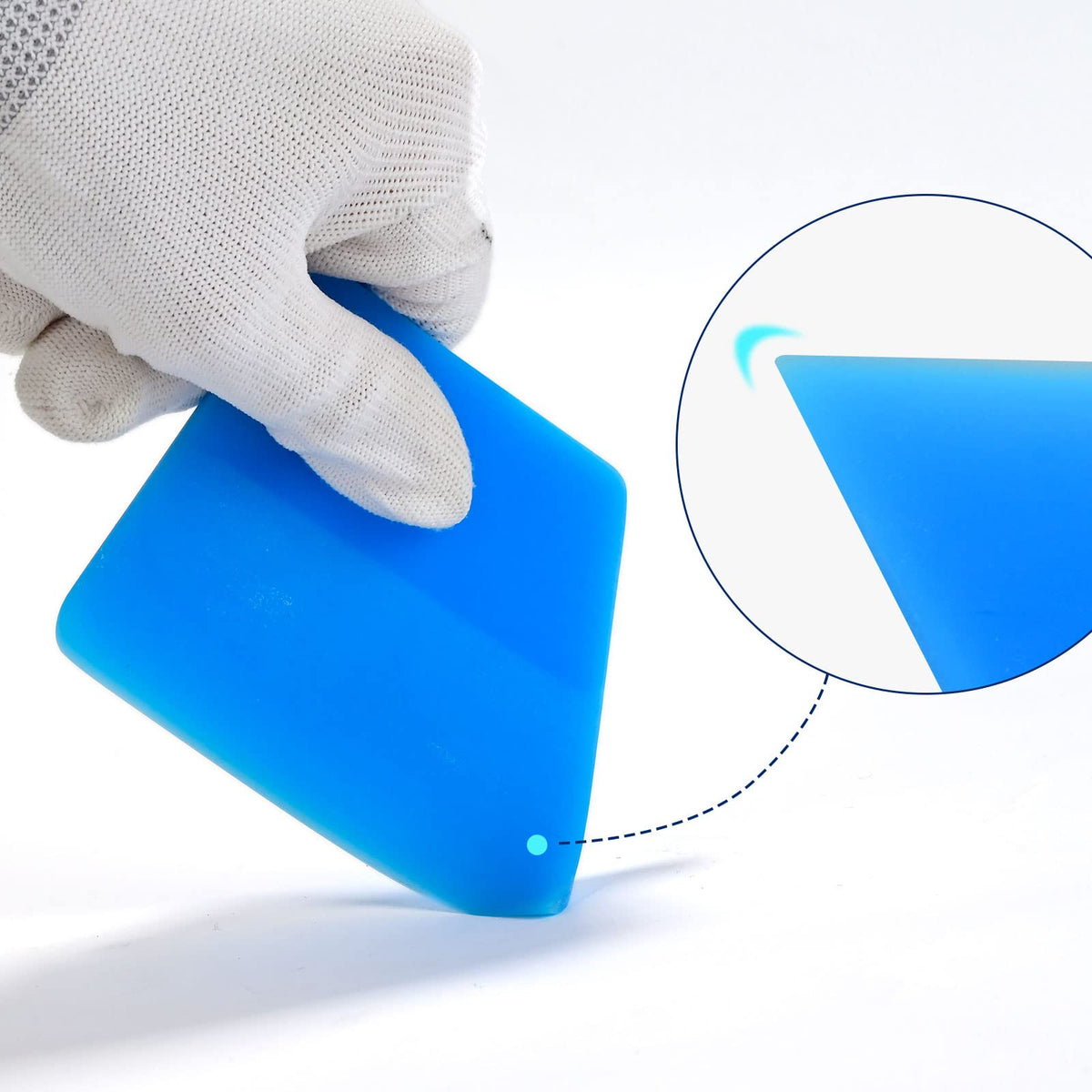 Blue PPF Squeegee Kit Paint Protection Film Installation Tools (5 Count)