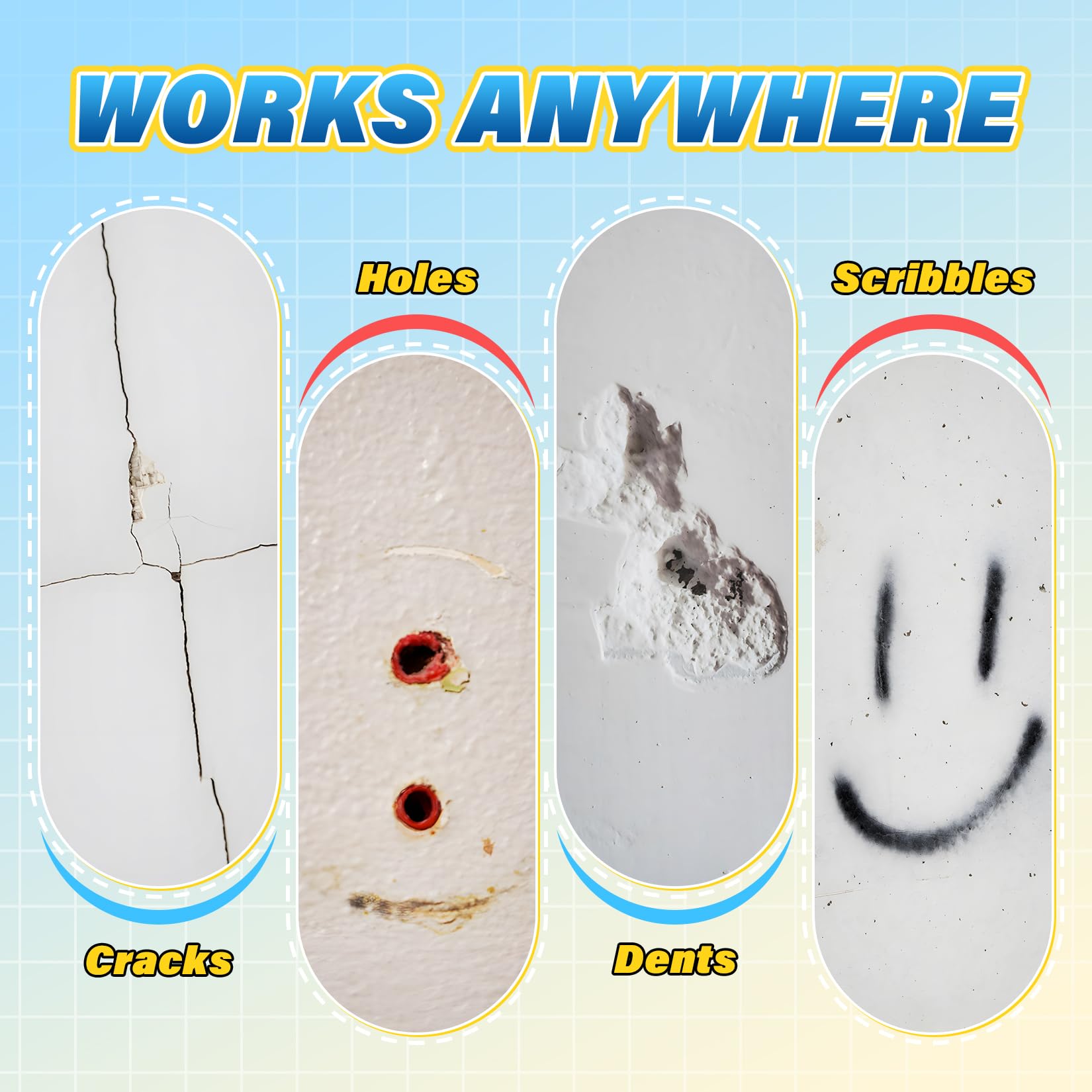 9 Piece Spackle Wall Repair Kit