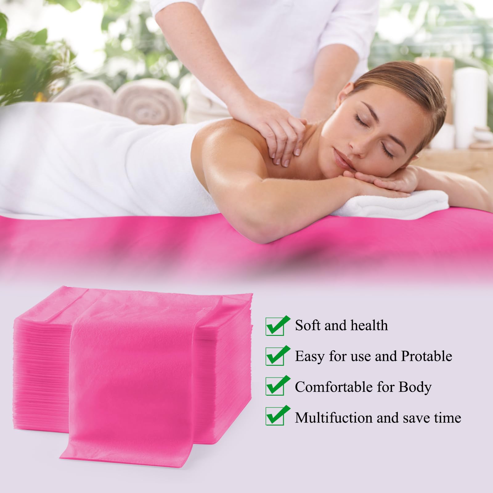 20Pcs Disposable Massage Table Sheets 31.5" x 71" Non (20 Count)
