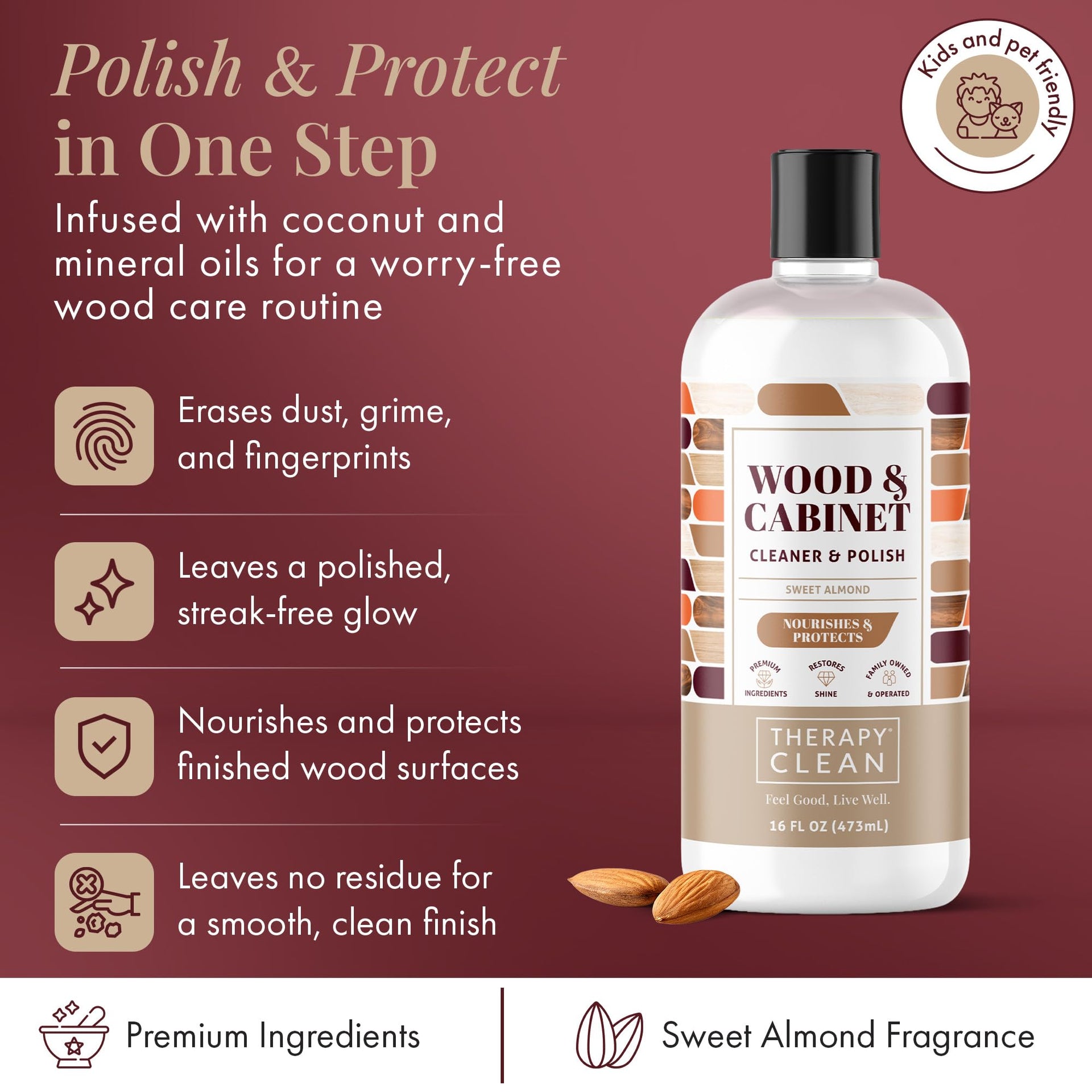 Wood Cleaner and Polish (16 Fl Oz)