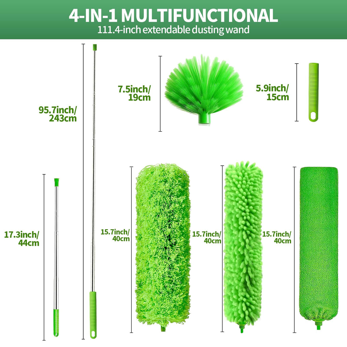 dusters for Cleaning extendable Long Handle