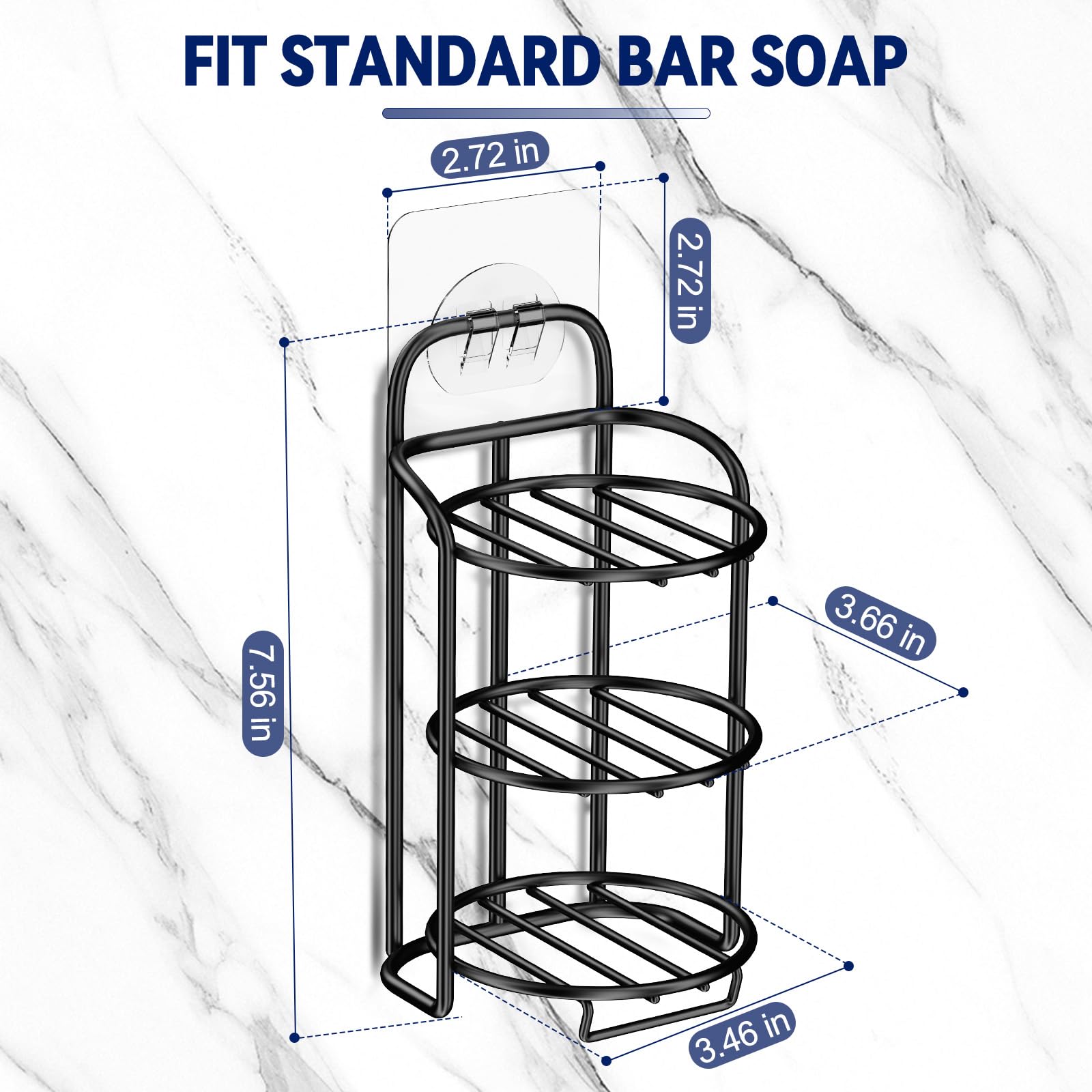 3 Tier Shower Soap Shampoo Bar Holder