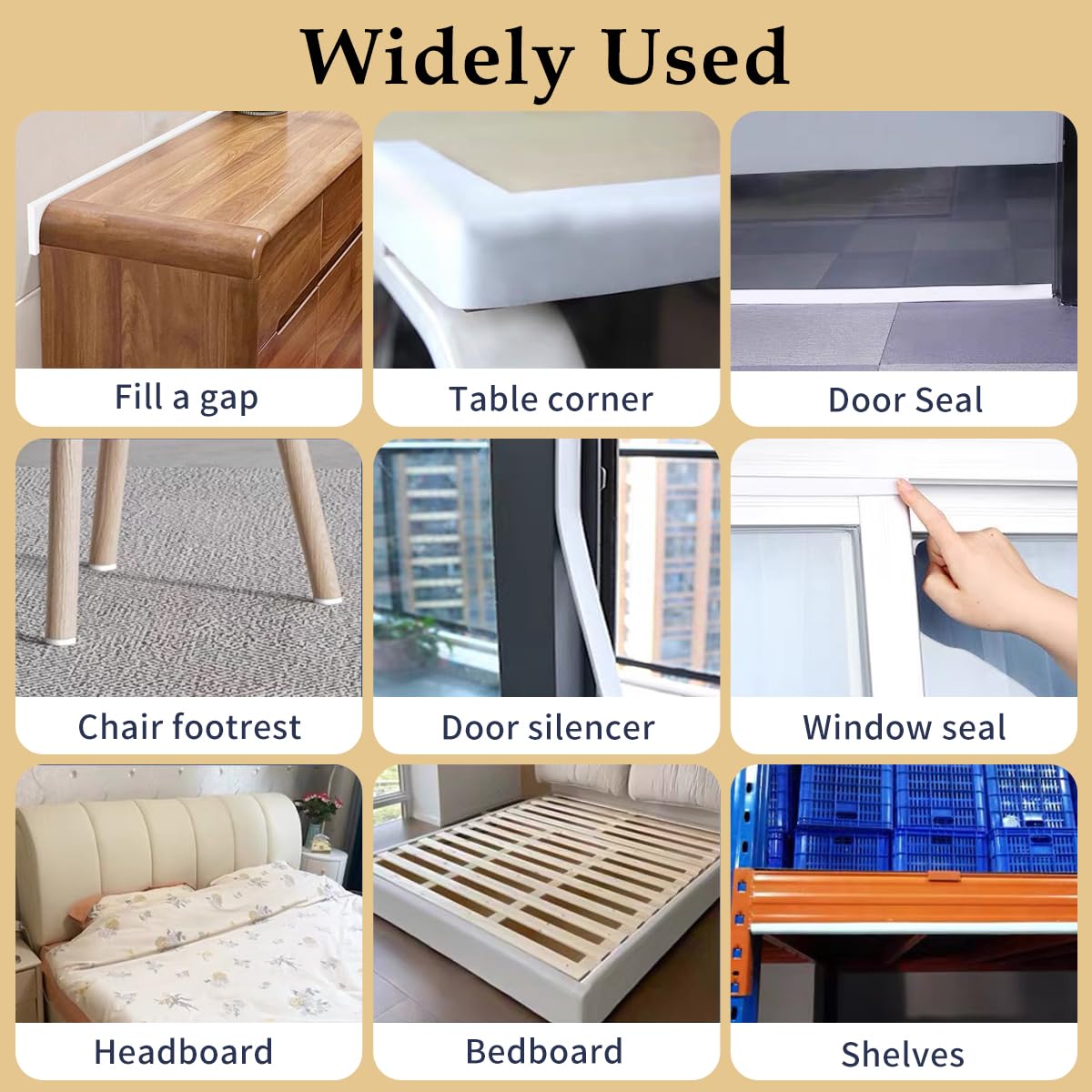 Weather Stripping Door Seal White