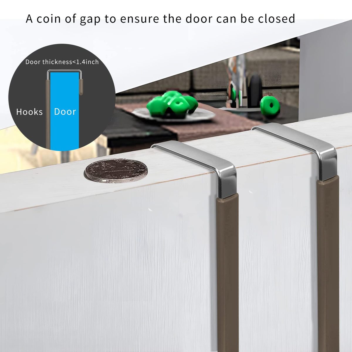 Over the Door Hooks (4 Count)