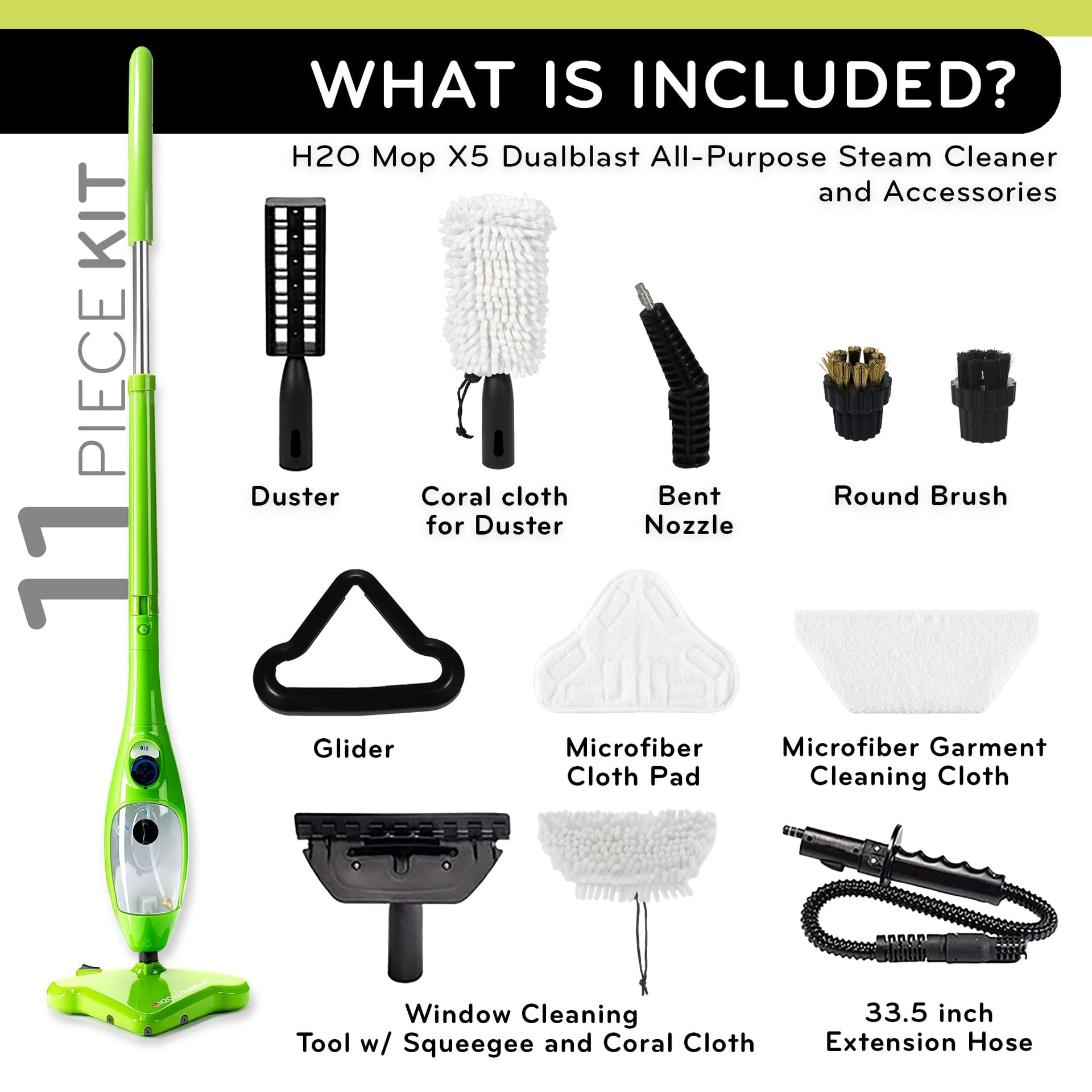 X5 Dual Blast Steam Mop & Handheld Steam Cleaner