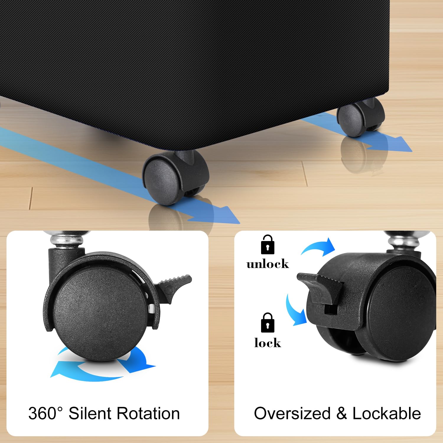 Laundry Hamper with Wheels