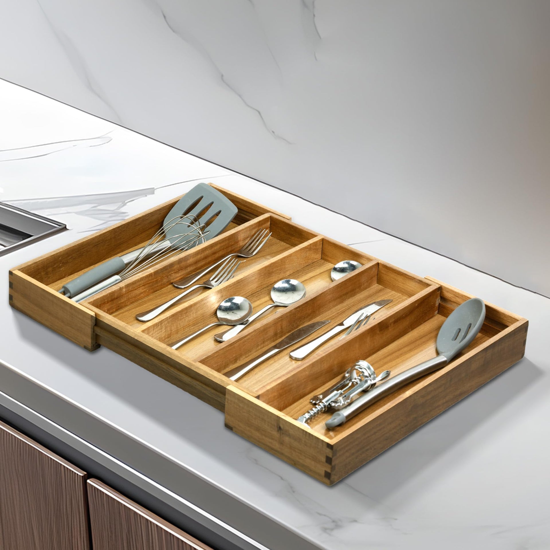 Bamboo Drawer Organizer