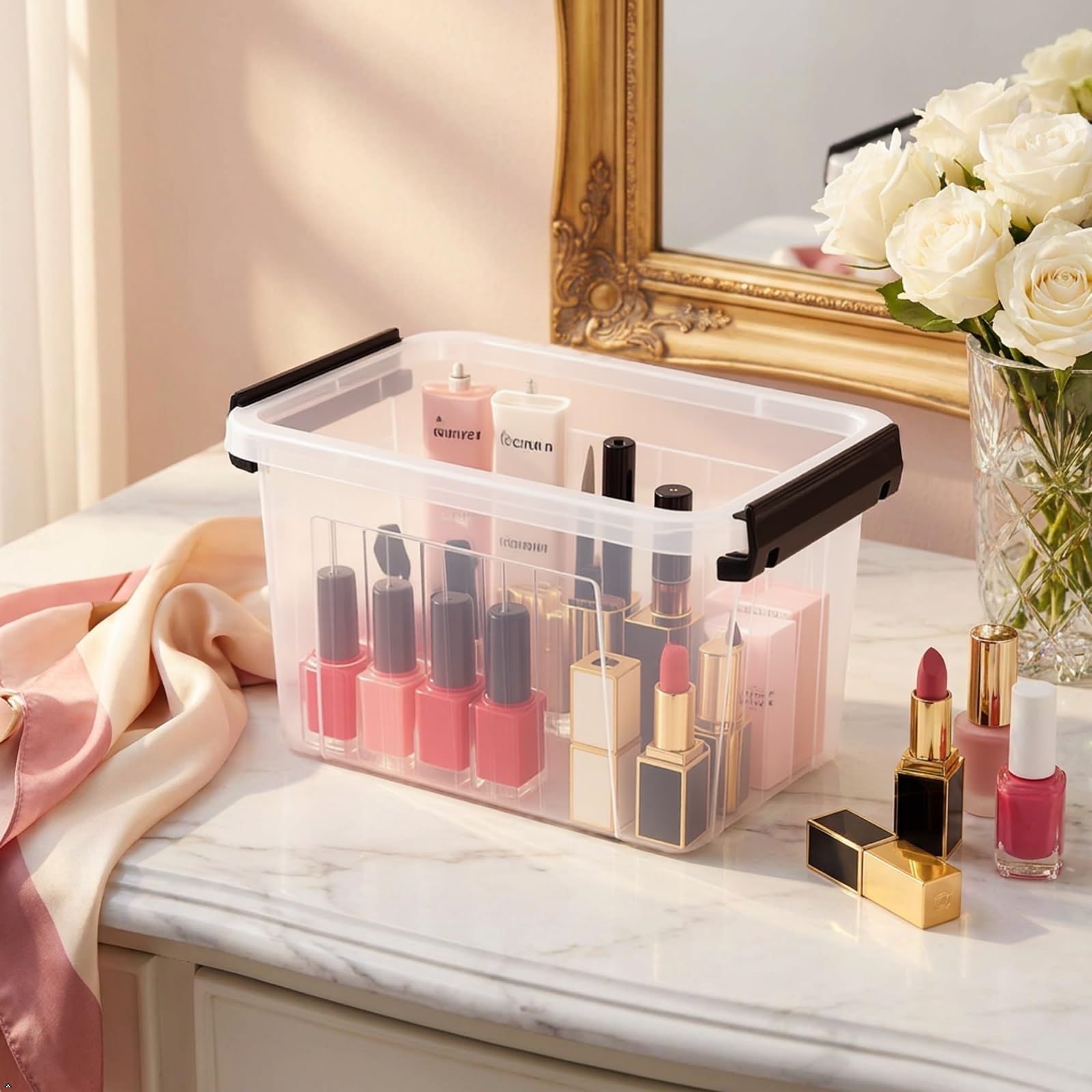 Small Plastic Storage Box (6 Count)