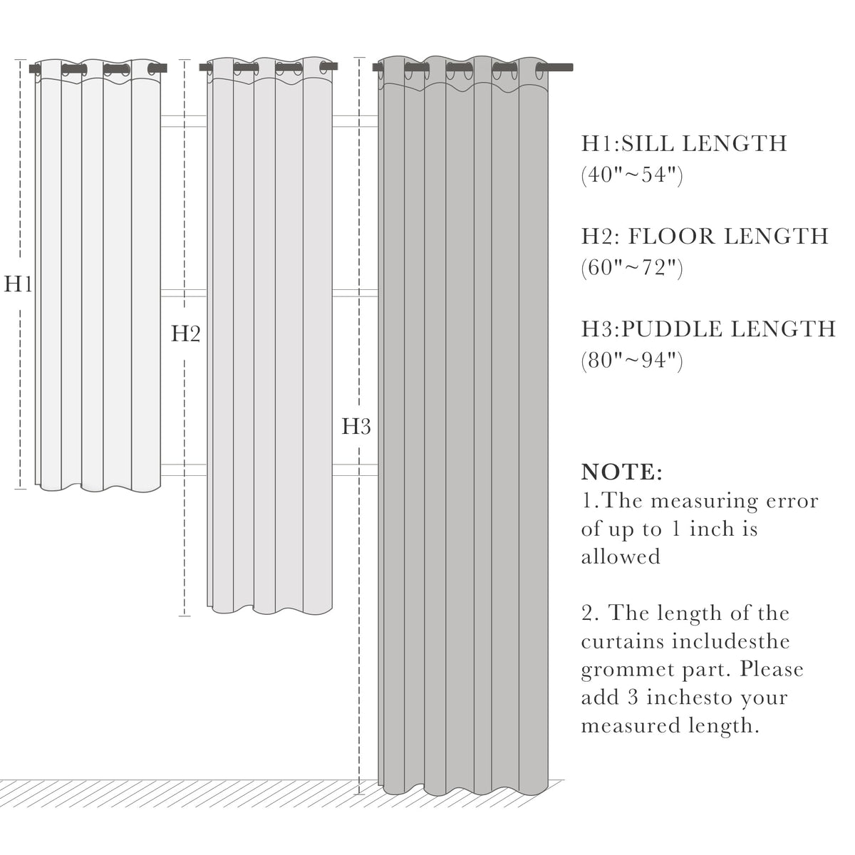 Beige Window Curtains