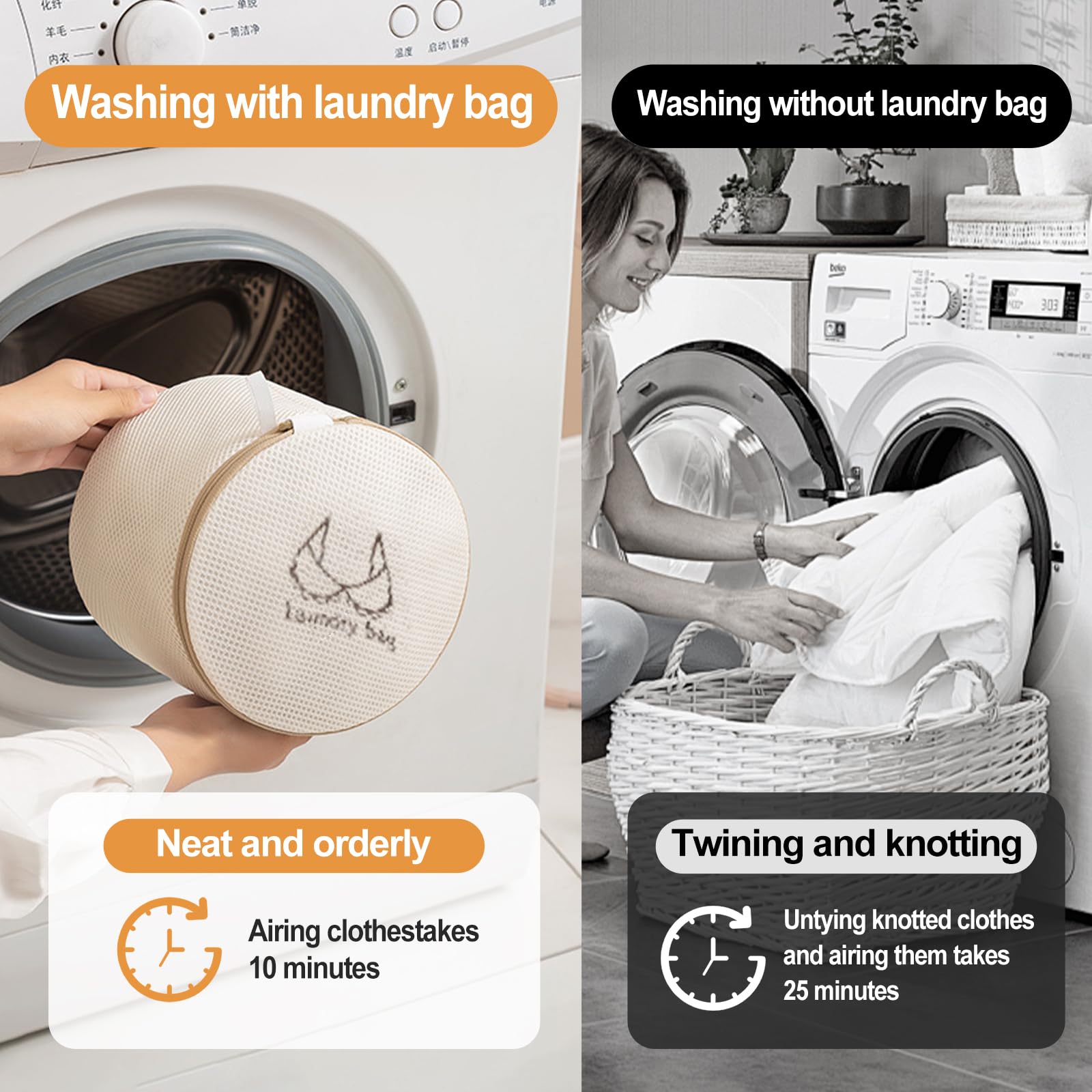Mesh Laundry Wash Bags Set