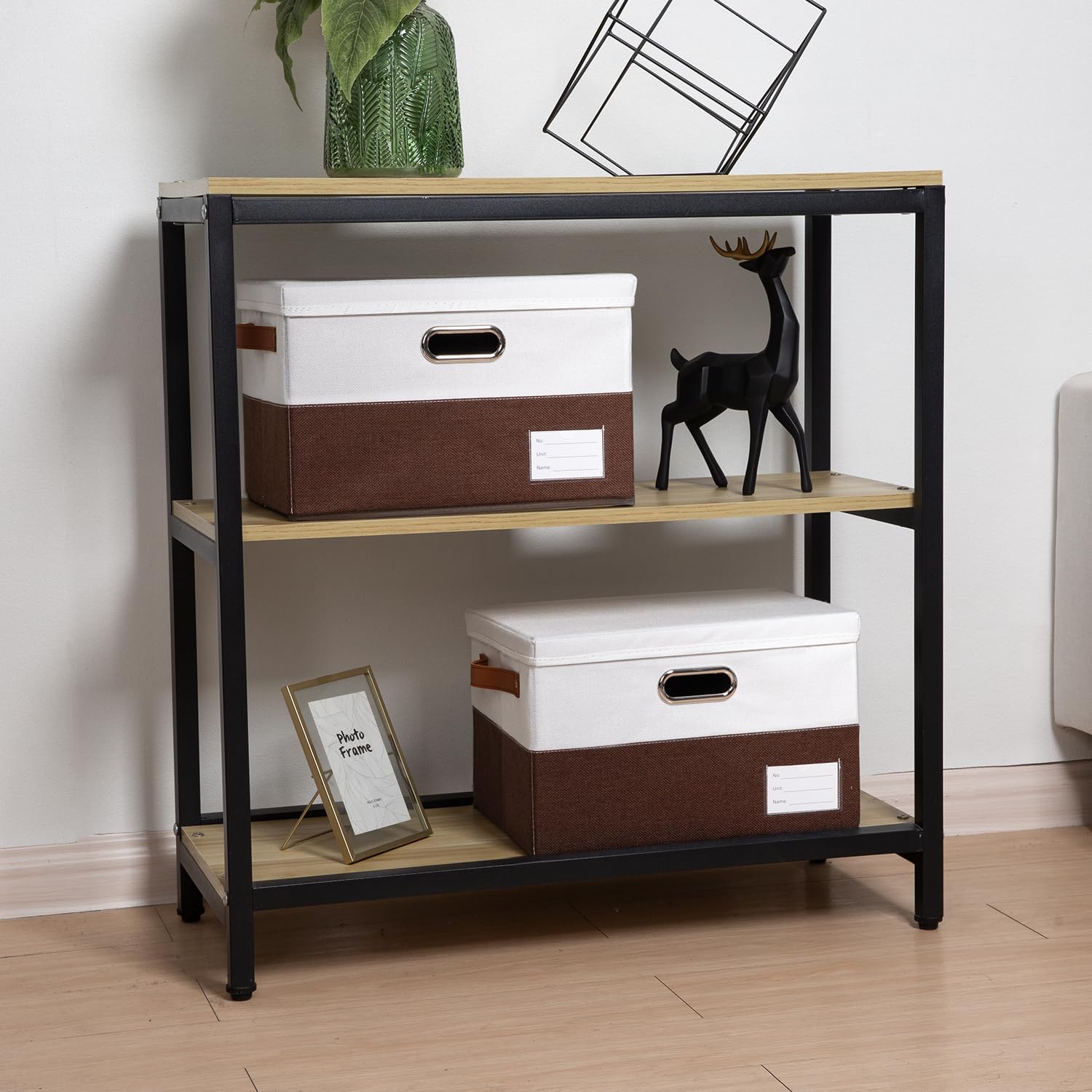 Foldable Storage Bins with Lids [3 (3 Count)