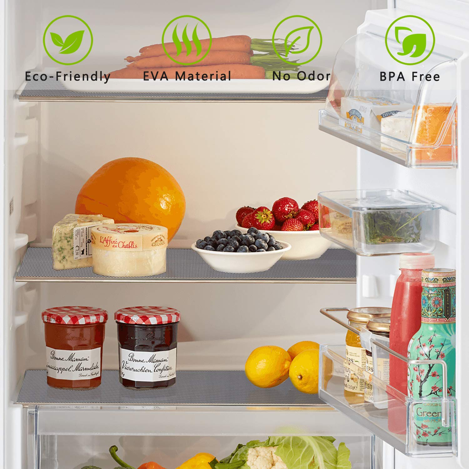 Kitchen Shelf Liner Drawer Liners (19.3552777777778 Sq Ft)