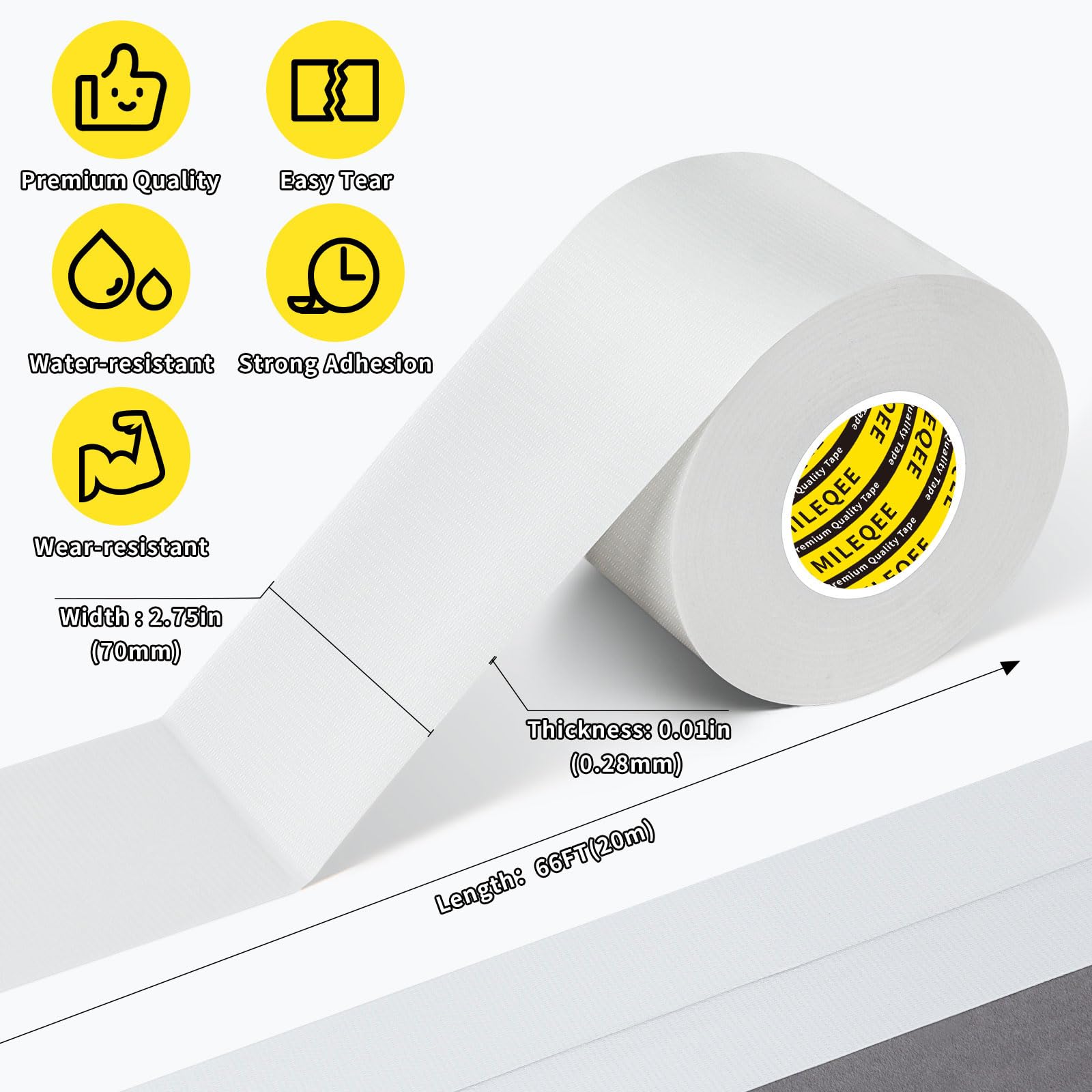 Cloth Duct Window Seal Strip Tape (66 Foot)