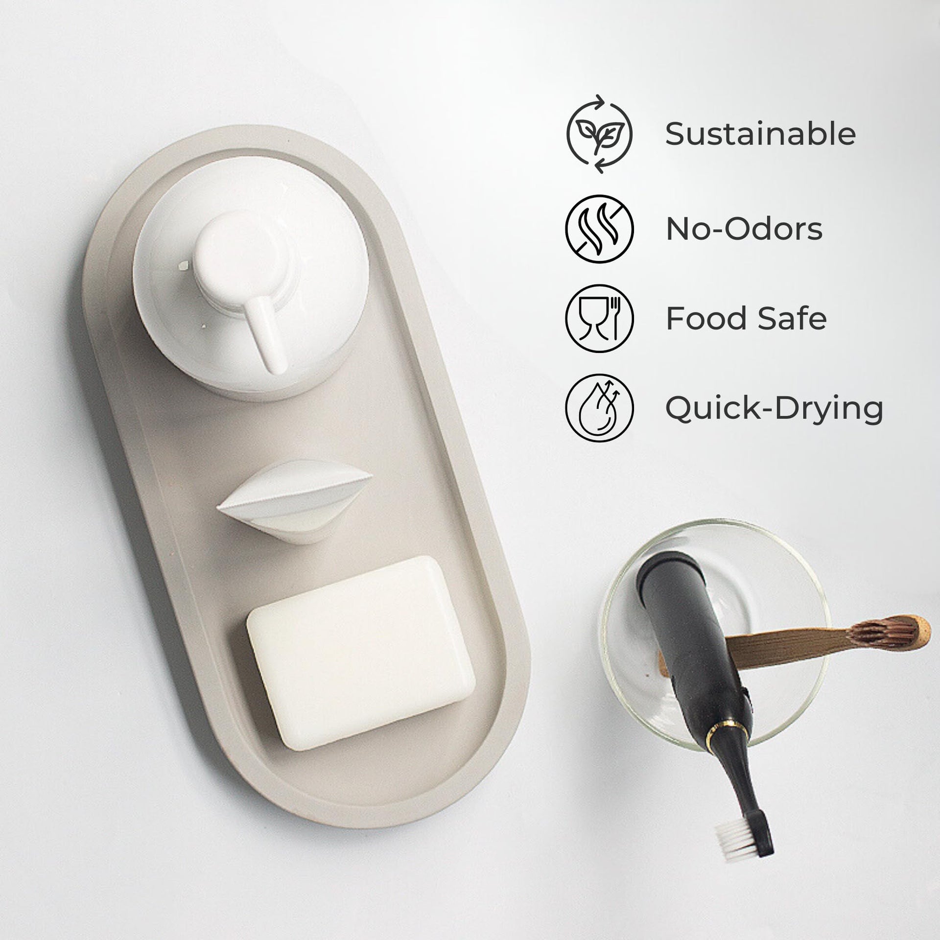 Diatomaceous Earth Stone Sink Tray