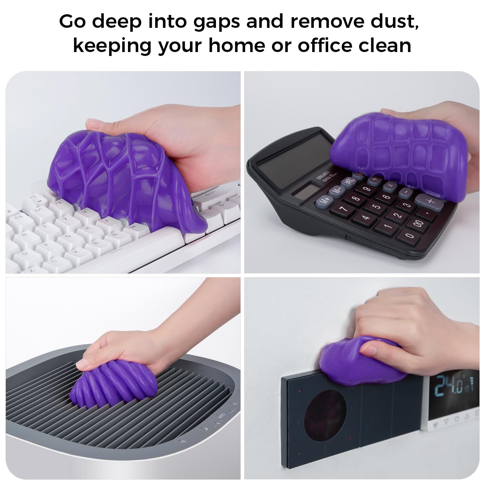Cleaning Gel for Car Universal Gel Cleaner Auto Detailing Car Vent Keyboard Cleaning Putty Car Interior Cleaner Dashboard Dust Remover Putty Auto Duster Cleaning Kit 160G