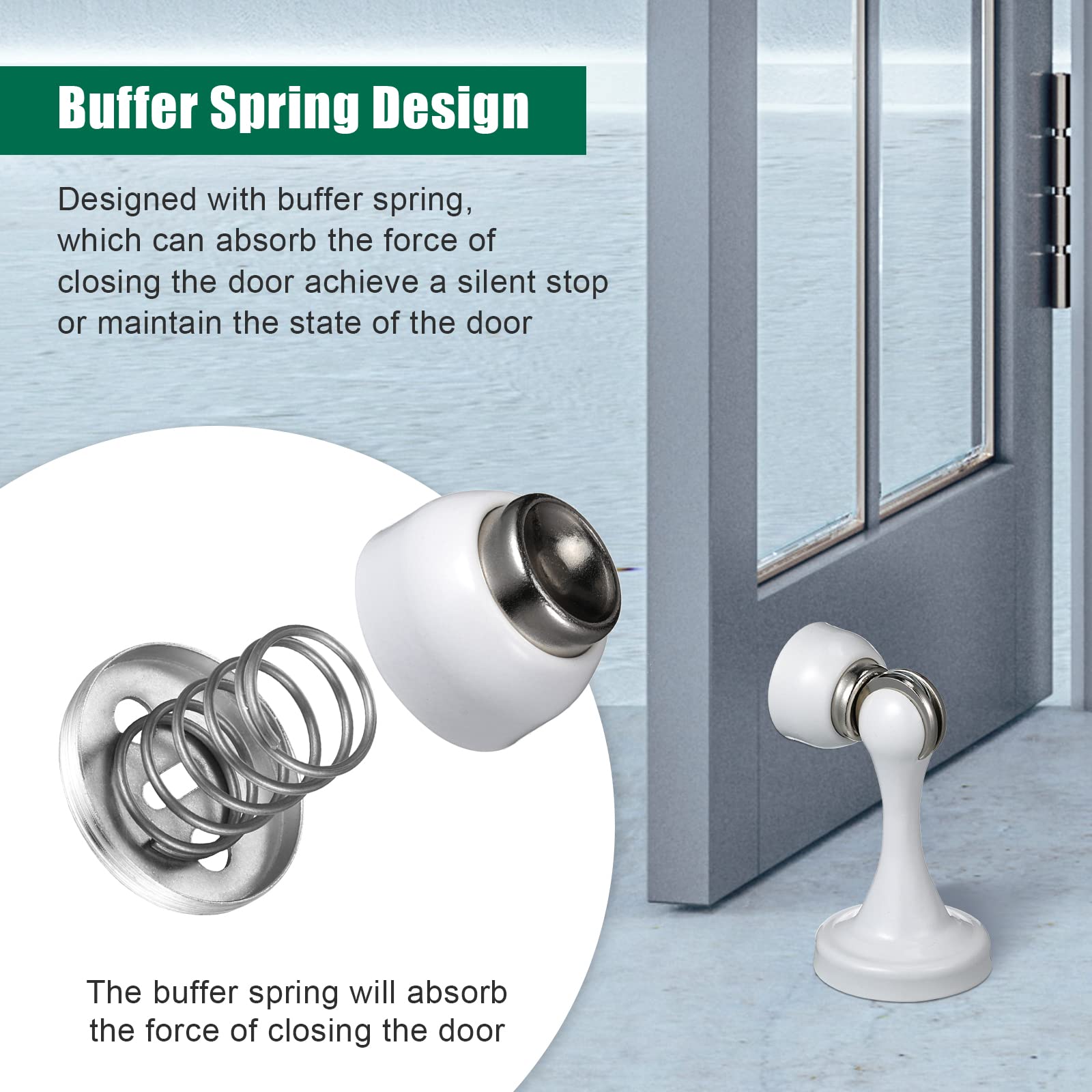 8 Pcs Magnetic Door Stopper