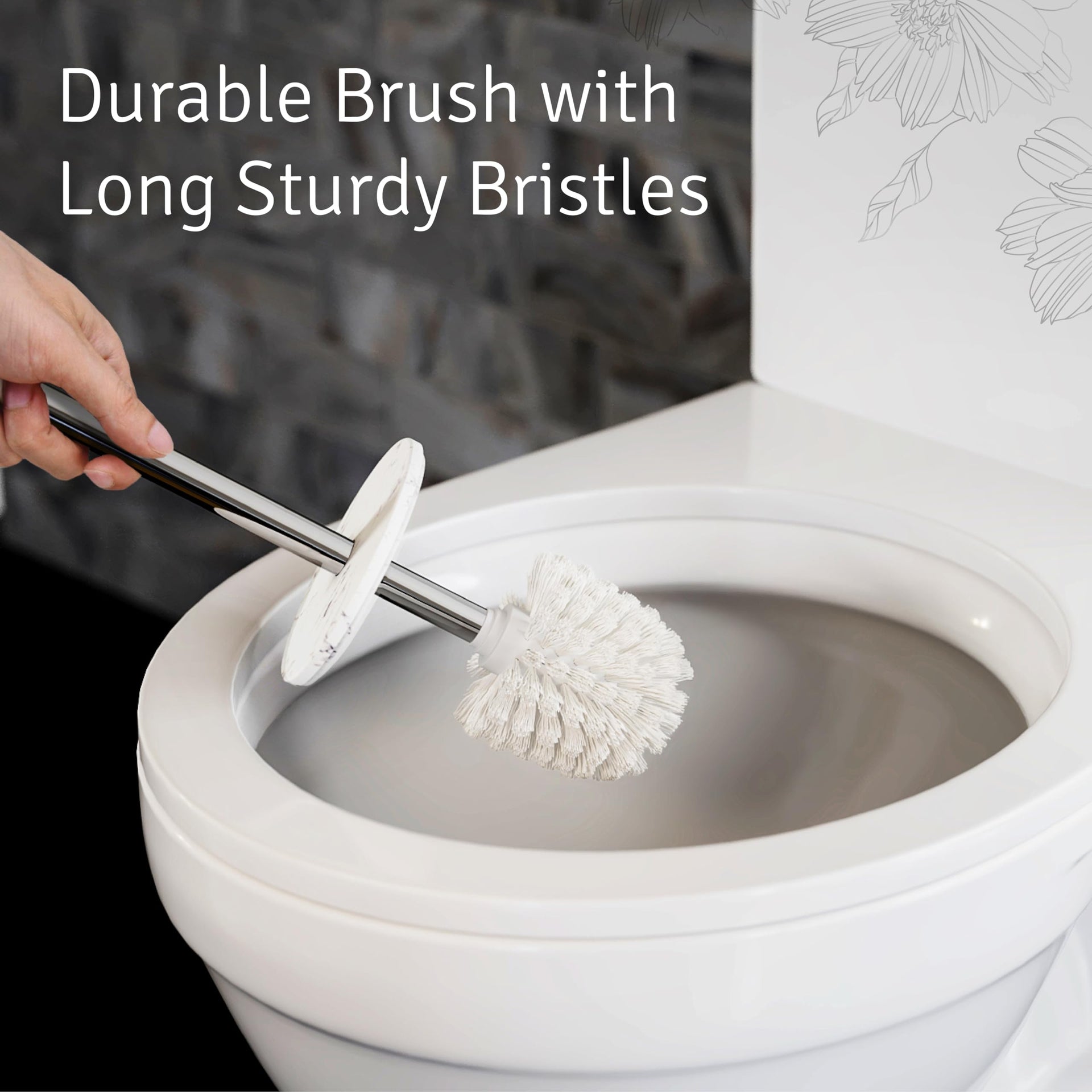 Toilet Brush and Holder Set