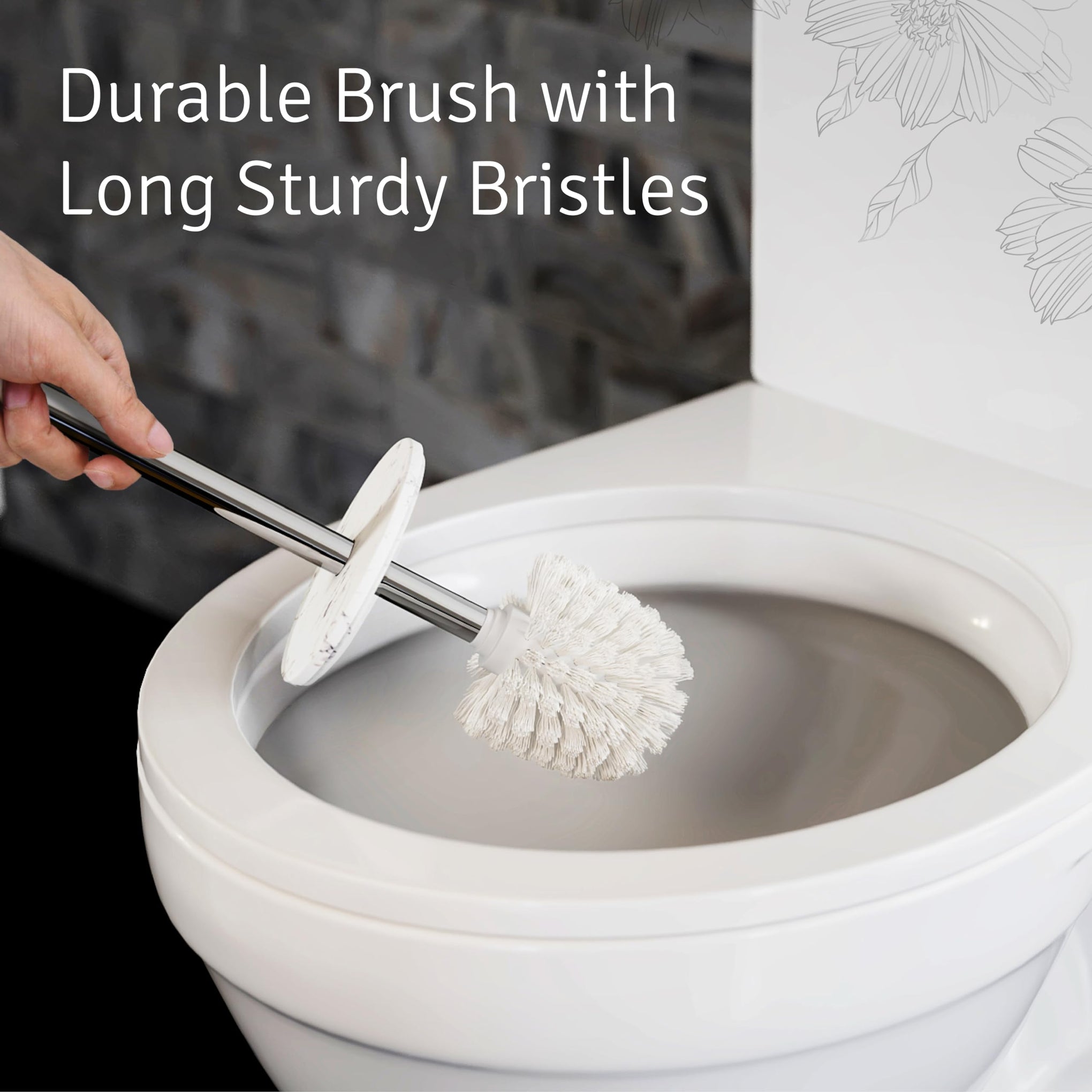 Toilet Brush and Holder Set