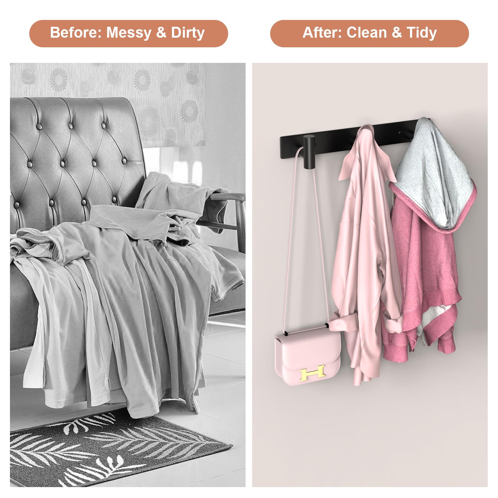 Wall Mounted Coat Rack