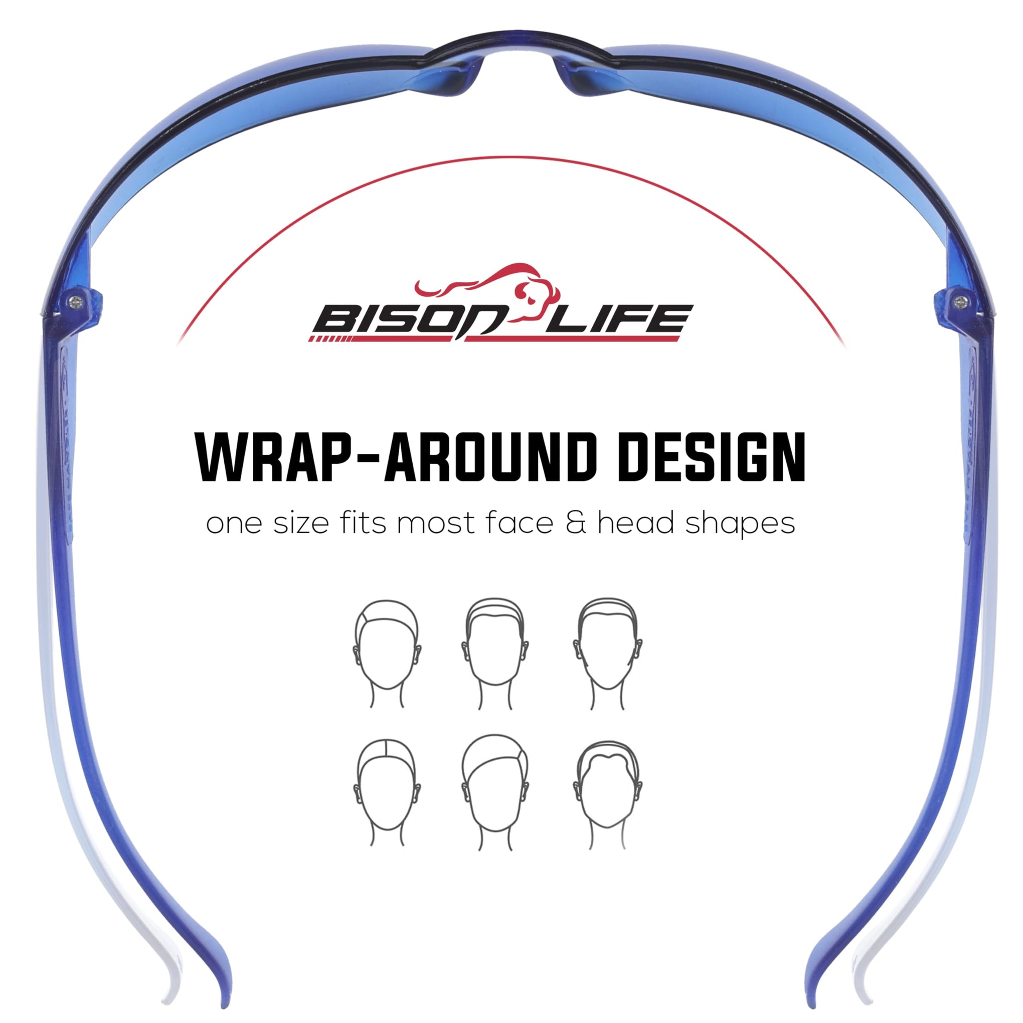 Blue Safety Glasses (144 Count)