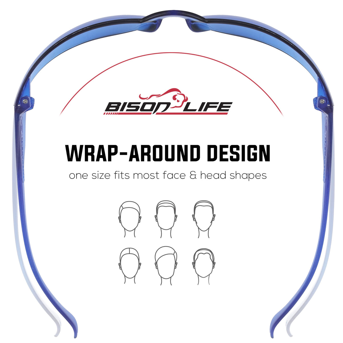 Blue Safety Glasses (12 Count)