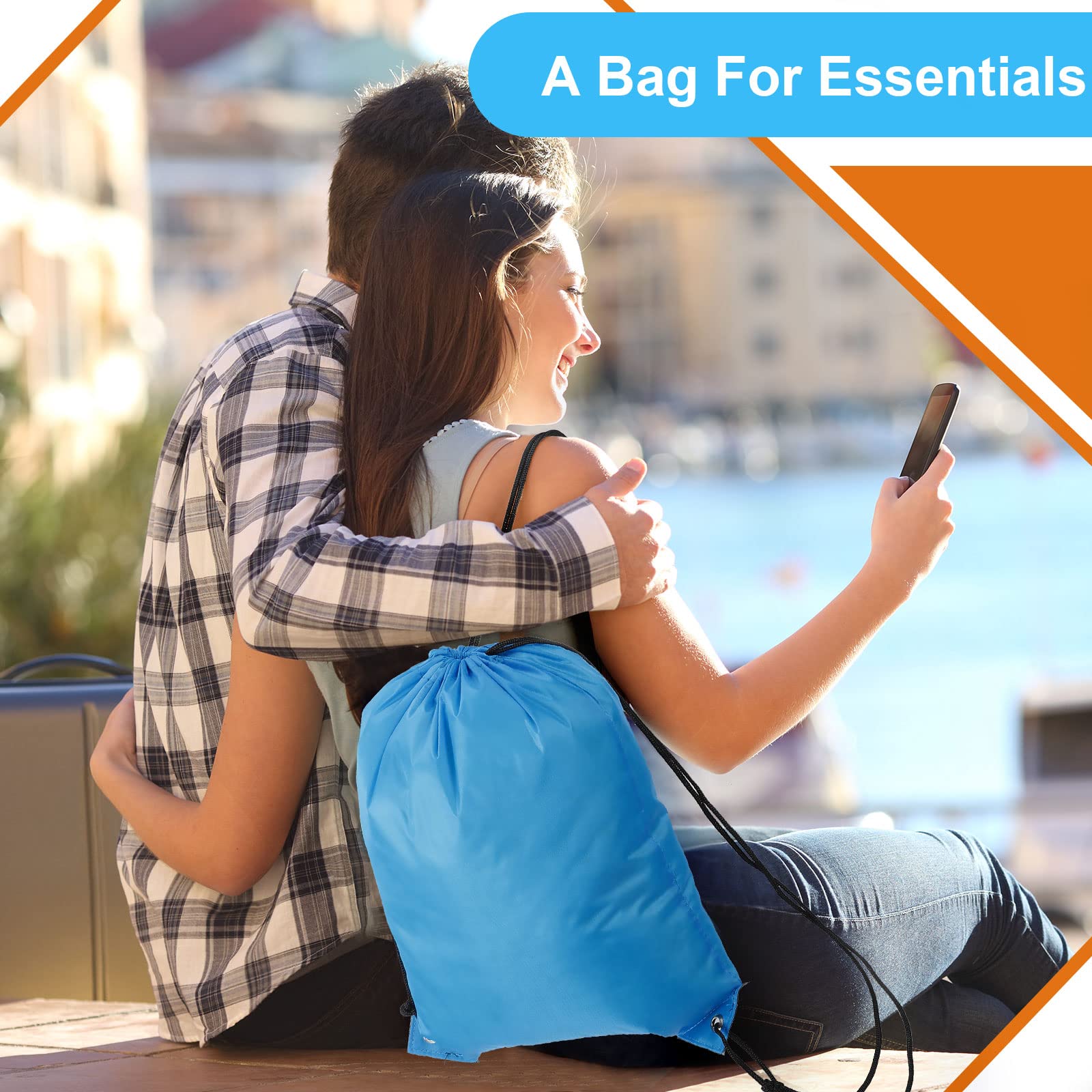 100 Pcs Drawstring Bag Bulk (100 count)