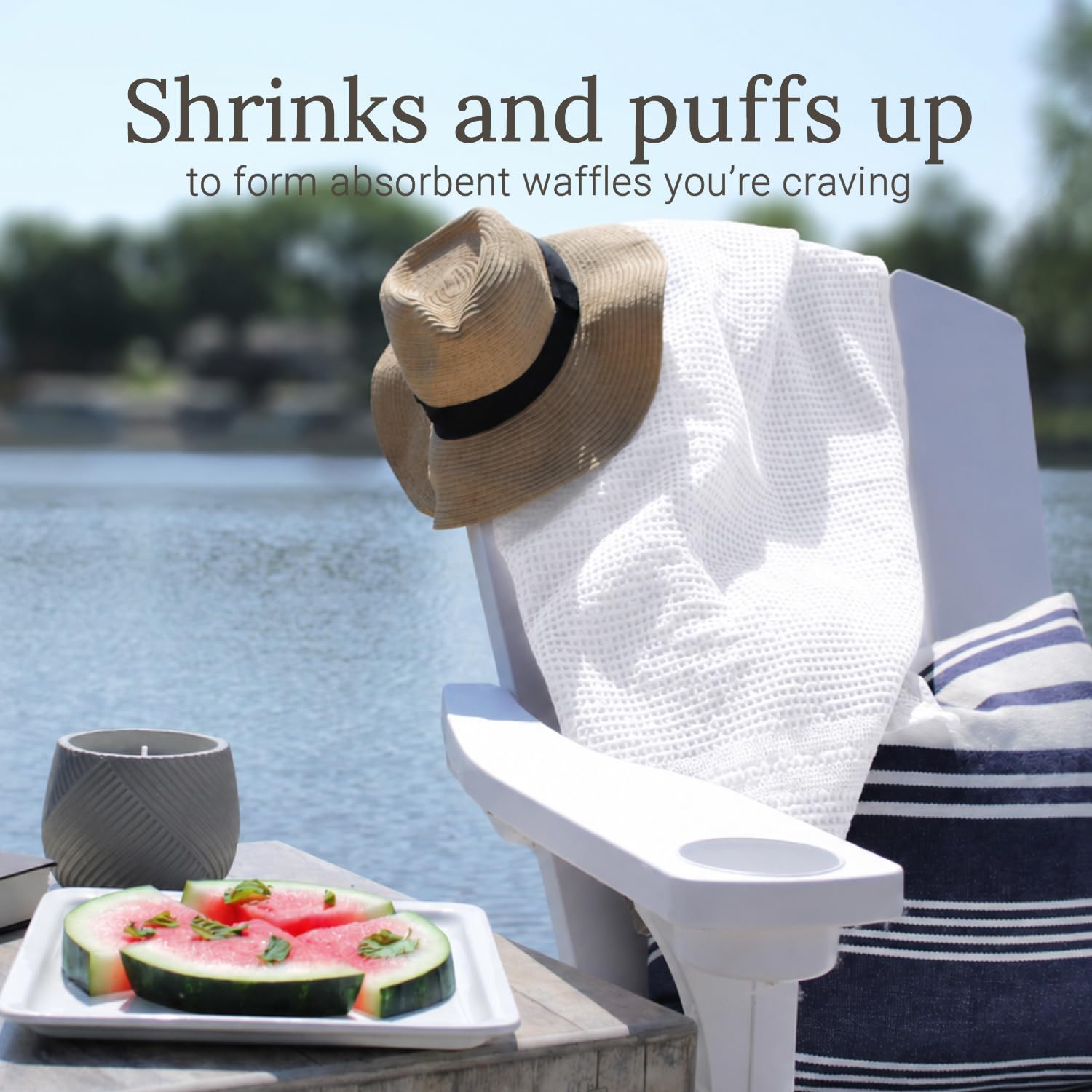 Waffle Bath Sheet Large Bath Towels Quick Dry Thin Body Towels (2 Count)