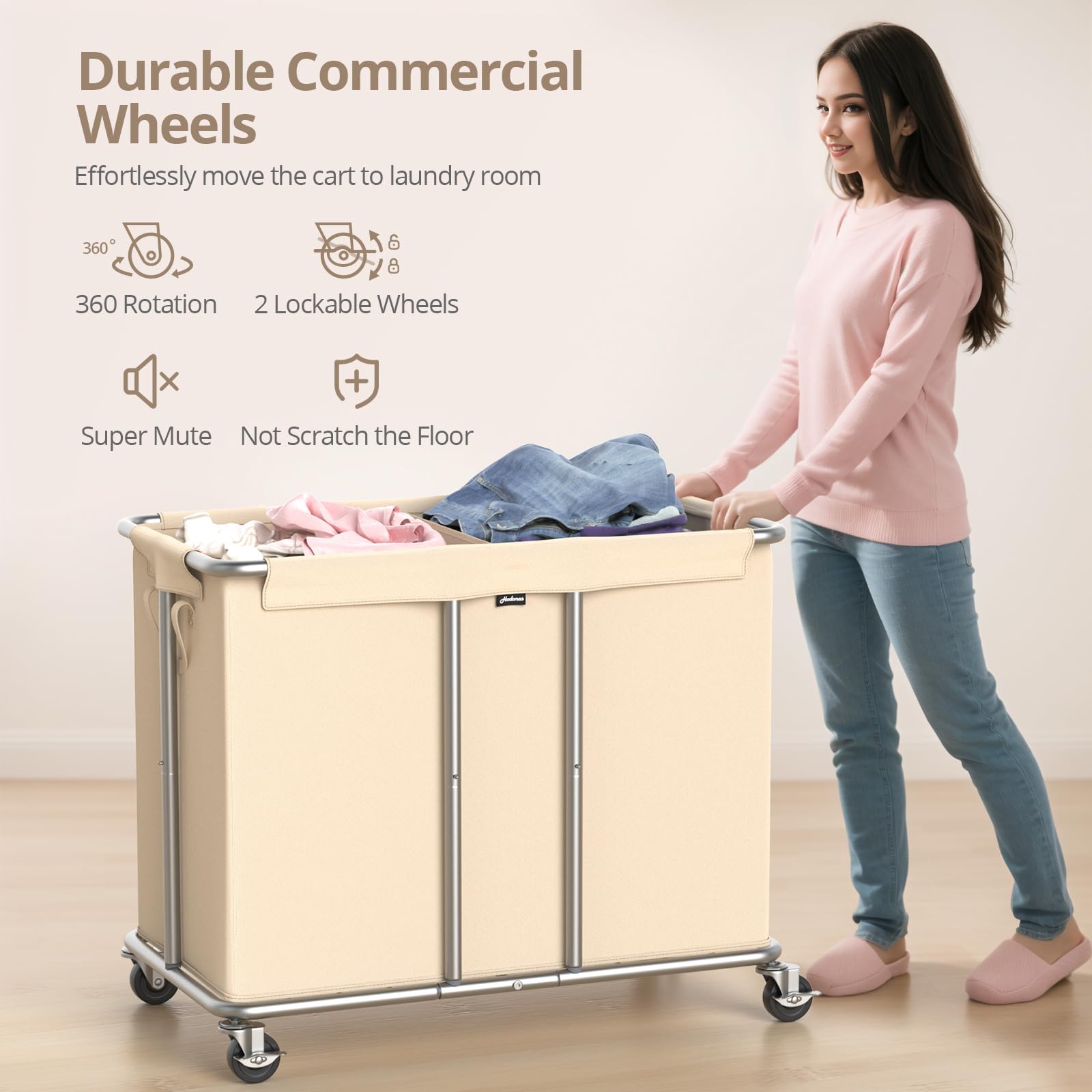 Rolling Laundry Hamper 2