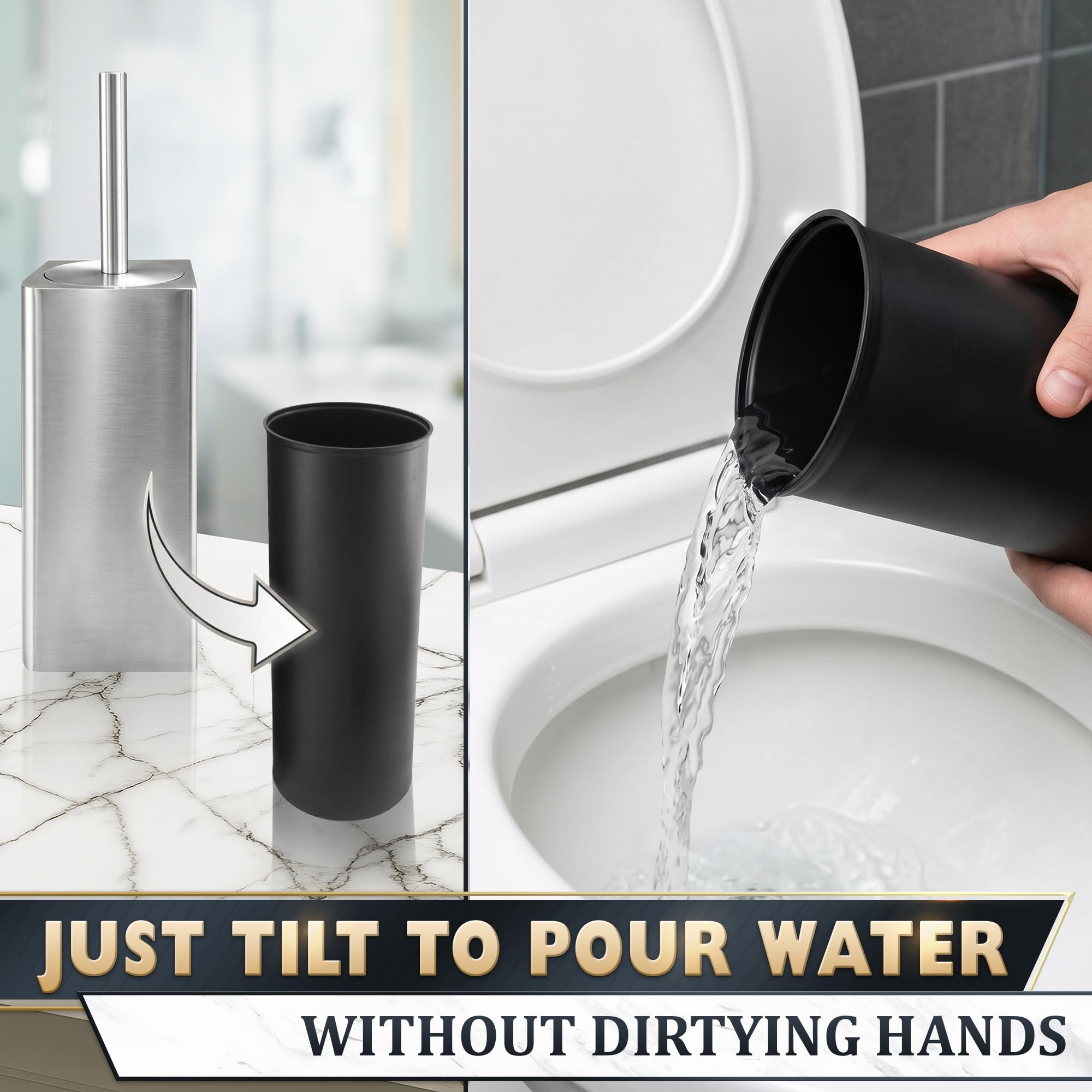 Toilet Brush and Holder Set