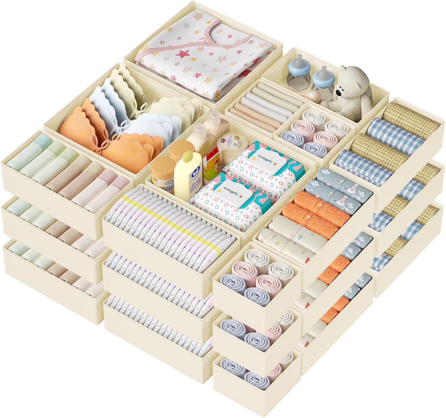 Drawer Organizer Clothes Storage (18 Count)