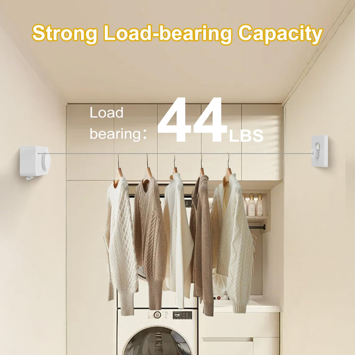 Retractable Clothesline Indoor (13.8 Foot)