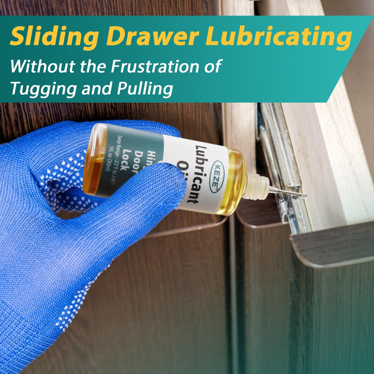 Squeaky Door Hinge Lubricant Knife Pivot Oil for Door Hinge Oil for Lock Scissors Watch Keyhole Knife Lube Synthetic Pocket Knife Lubricant with Needle Oiler 1 oz