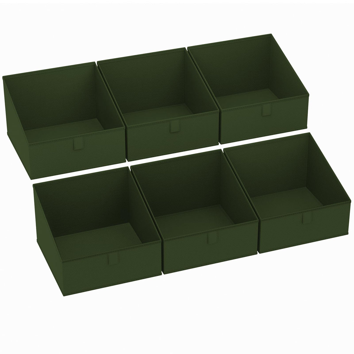 Closet Storage Bins 6 Pack (6 Count)