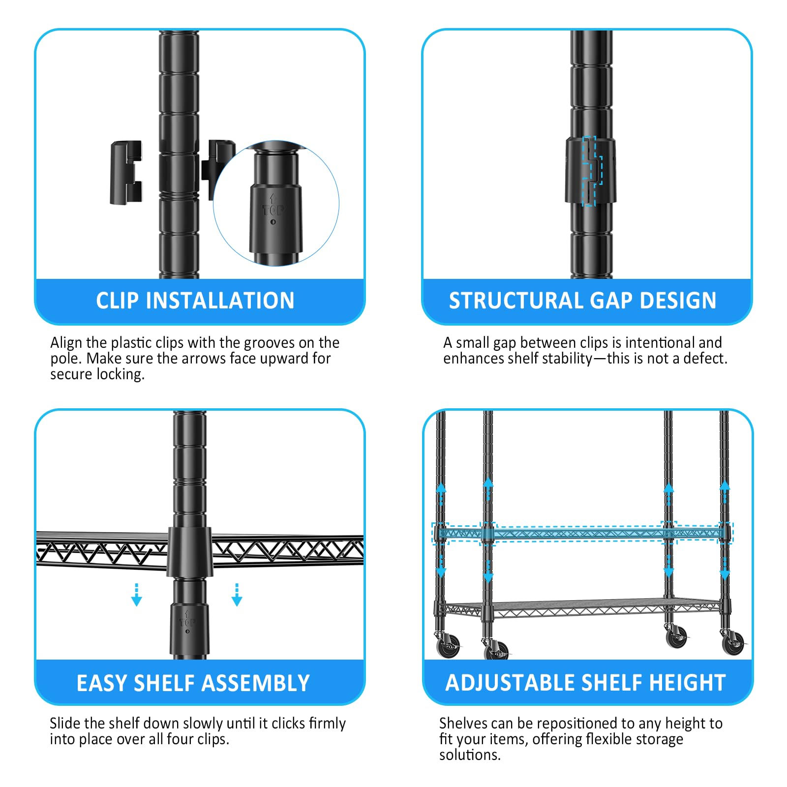 Heavy Duty Rolling Garment Rack Wire Clothes Rack for Hanging Clothes