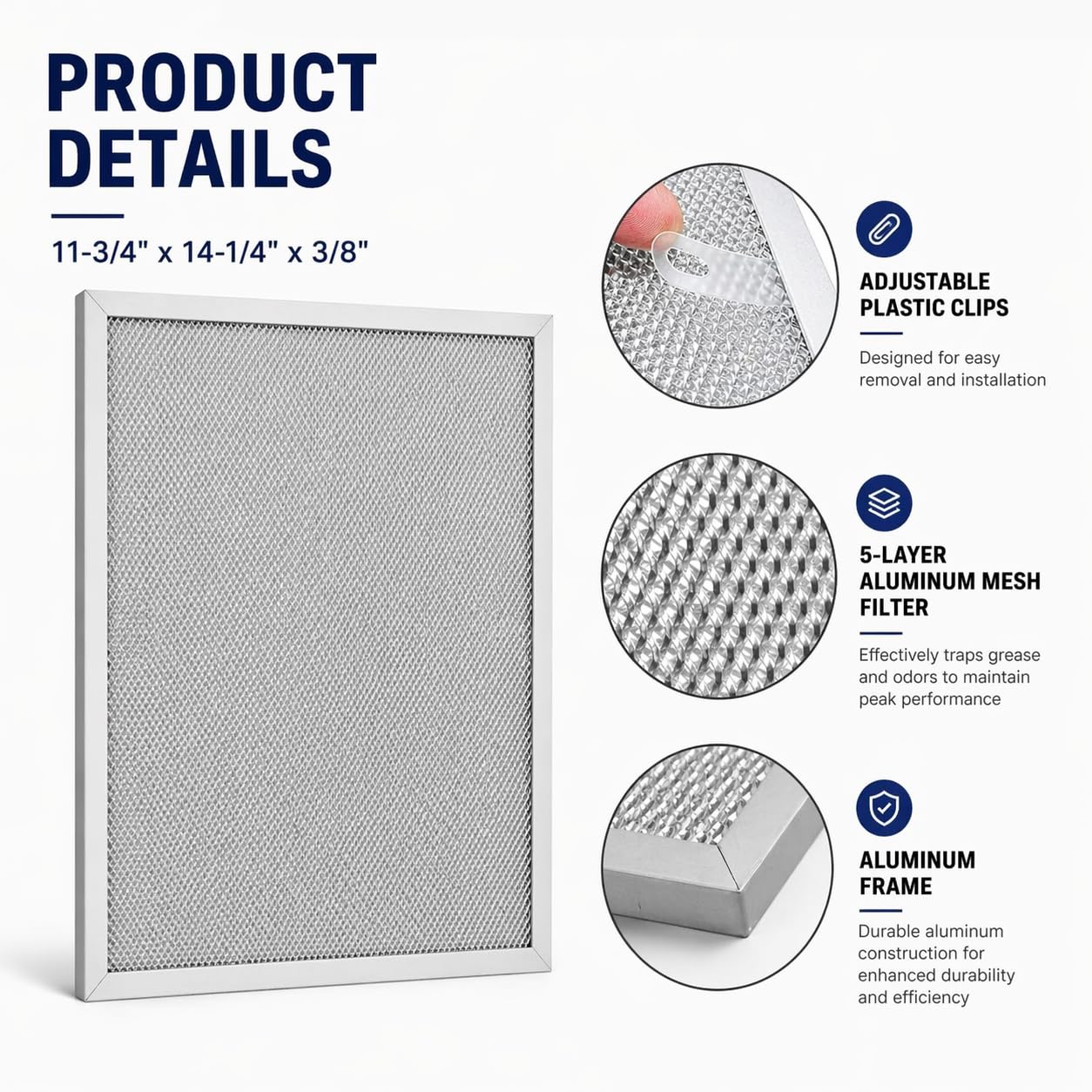 Stove Hood Vent Filter (2 Count)