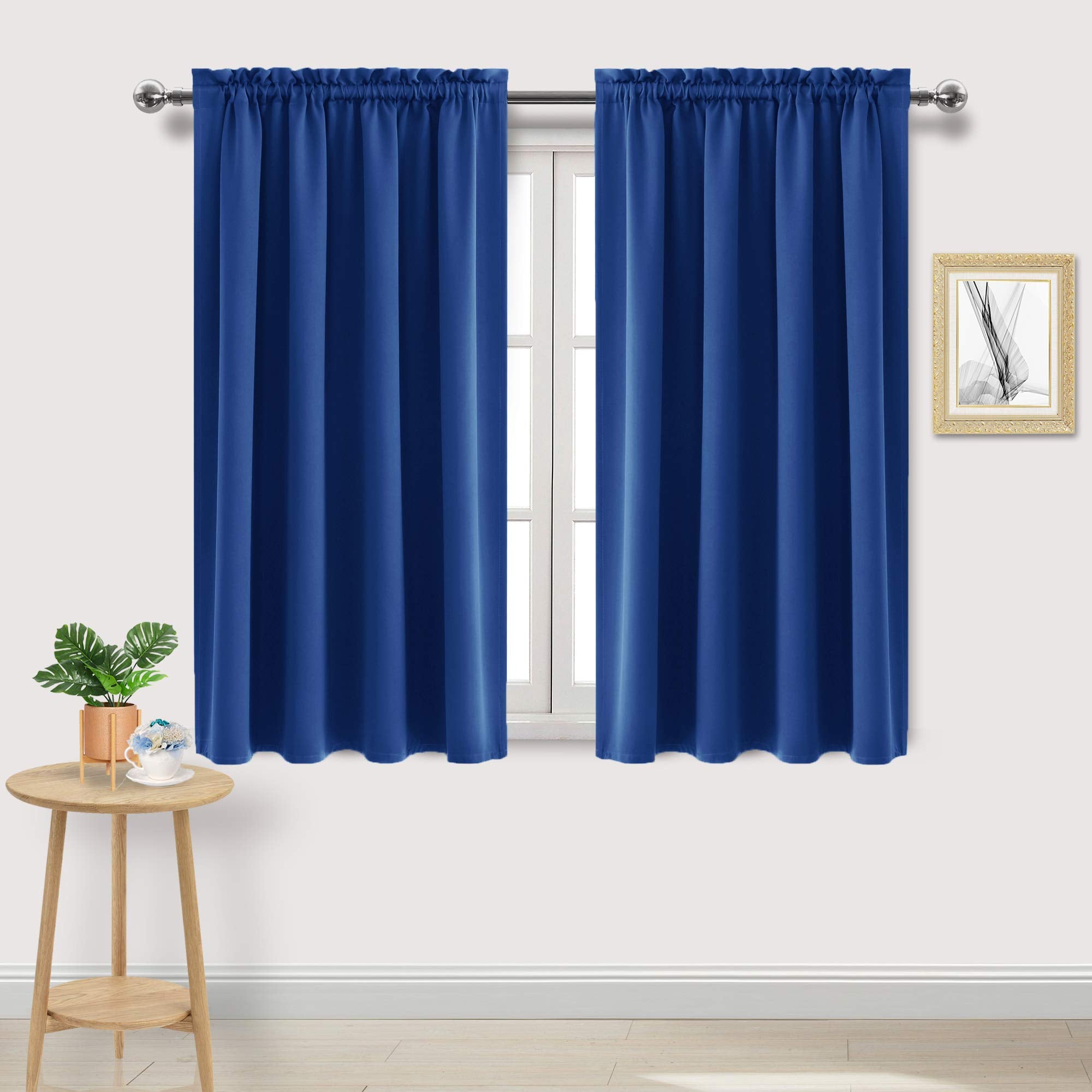 Blackout Curtains for Bedroom Living Room 52 x 45 Inch Long 2 Panels (2 Count)
