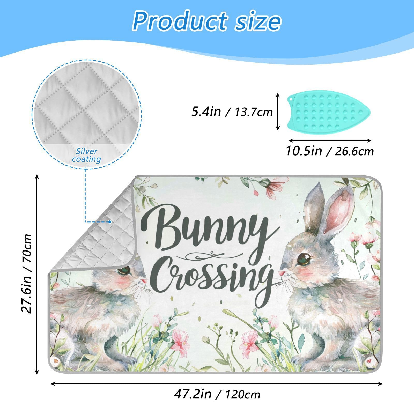 Ironing Mat Portable Ironing Pad Ironing Blanket for Table Top Heat Resistance Double