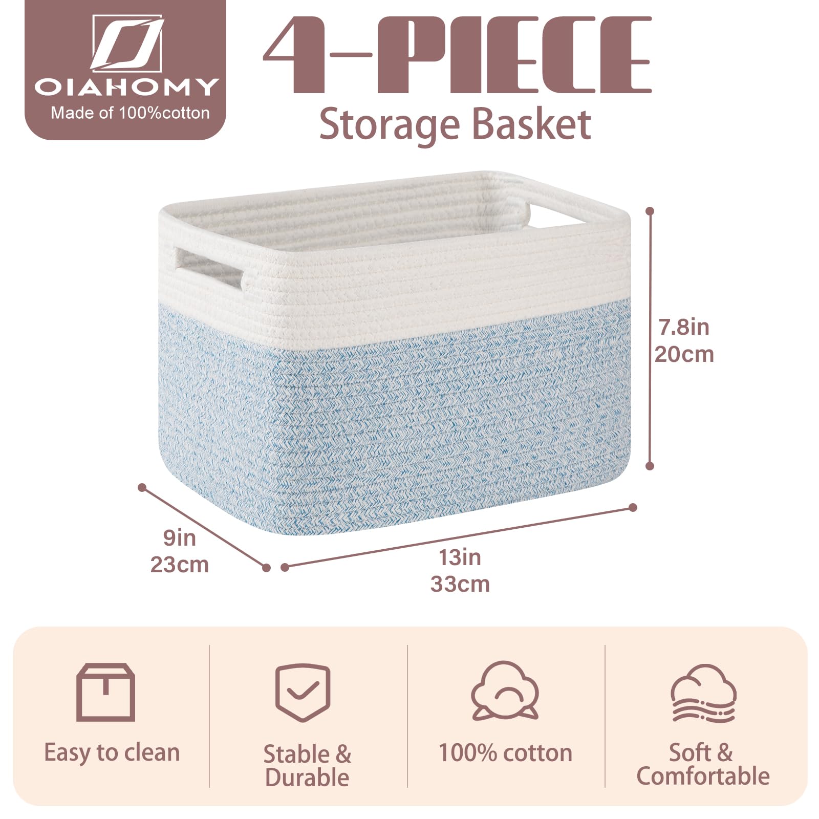 4 Pack Storage Basket (4 Count)