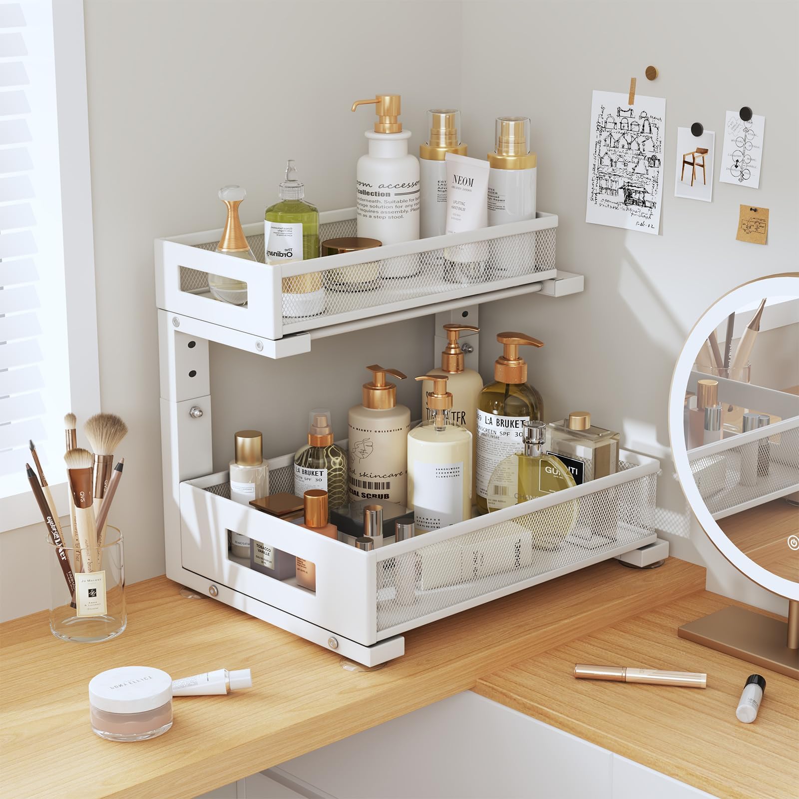 2 Pack Under Sink Storage Organizer (2 Count)
