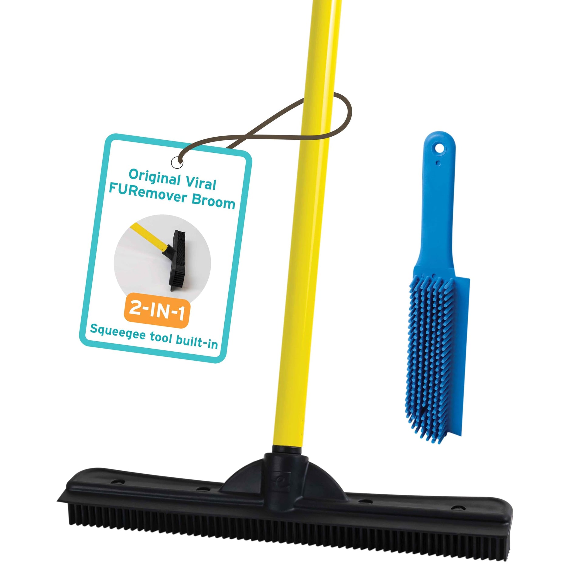 Pet Hair Removal Rubber Broom & Lint Brush