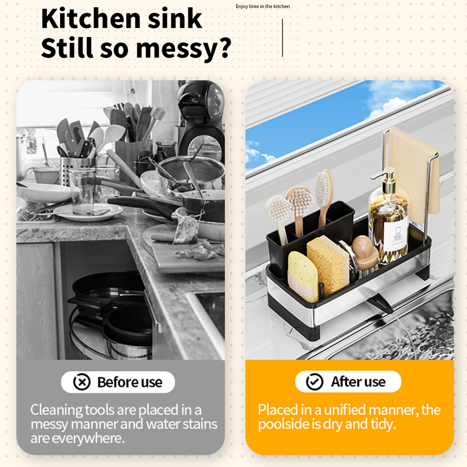 Sponge Holder for Kitchen Sink