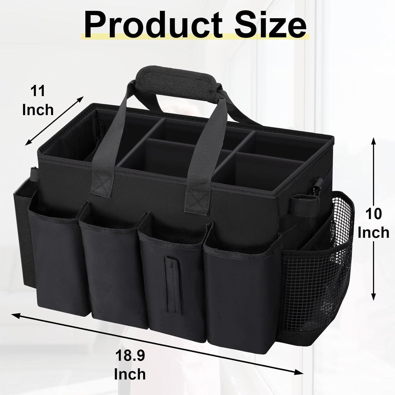 Wearable Large Cleaning Caddy Bag for Housekeepers