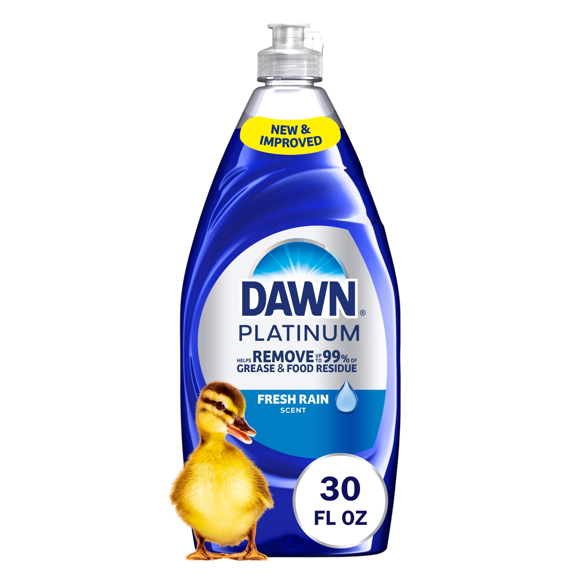 Platinum Dish Soap Fresh Rain Scent Liquid Dishwashing Detergent (30 Fl Oz)