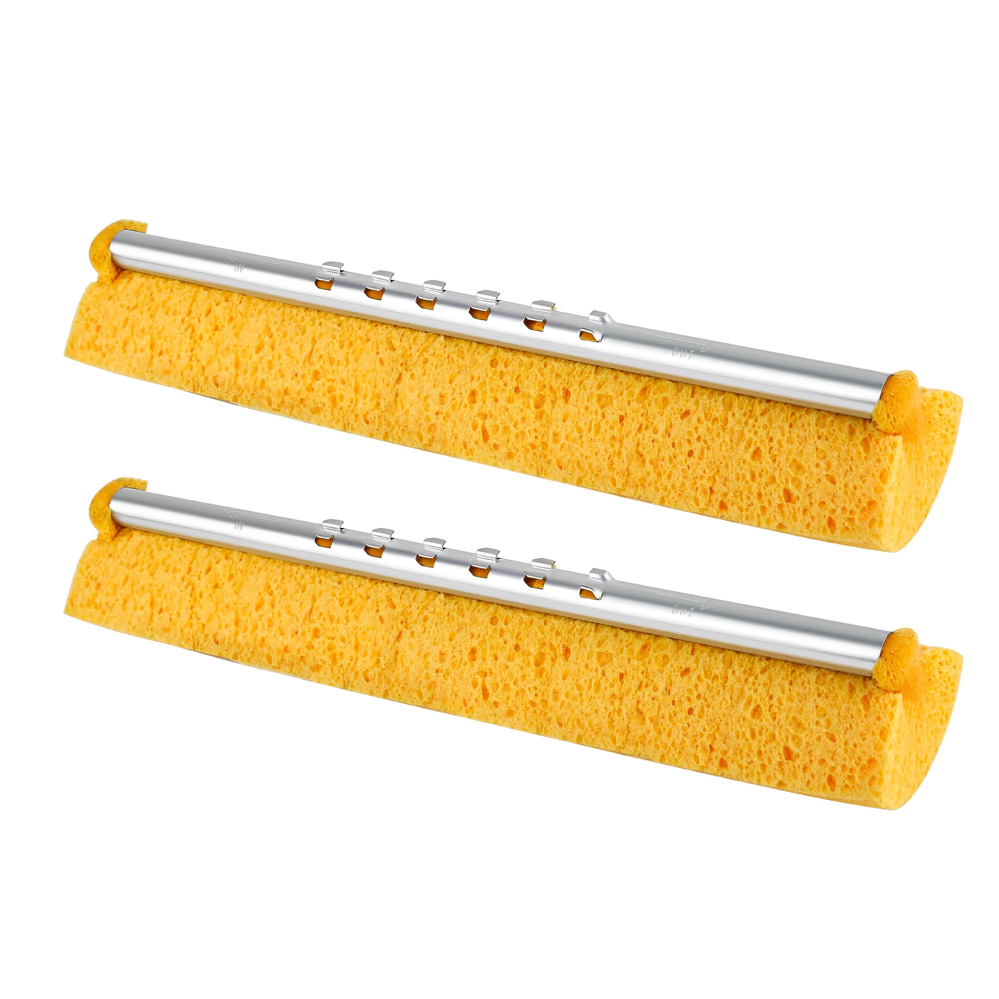 2 Cellulose Sponge Pop Up Sponge Mop Heads Suitable for Wood