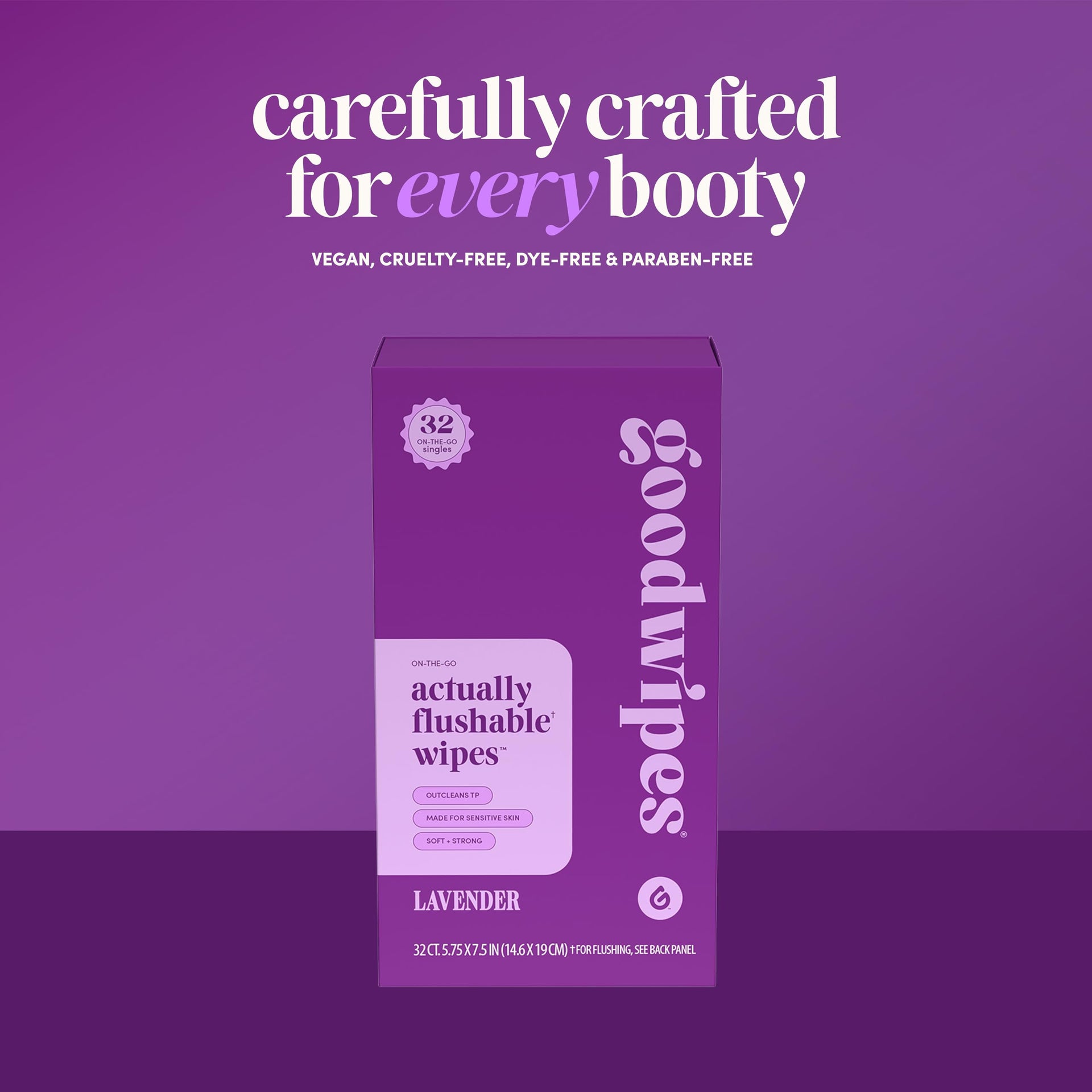 Flushable Wipes for Women (32 Count)