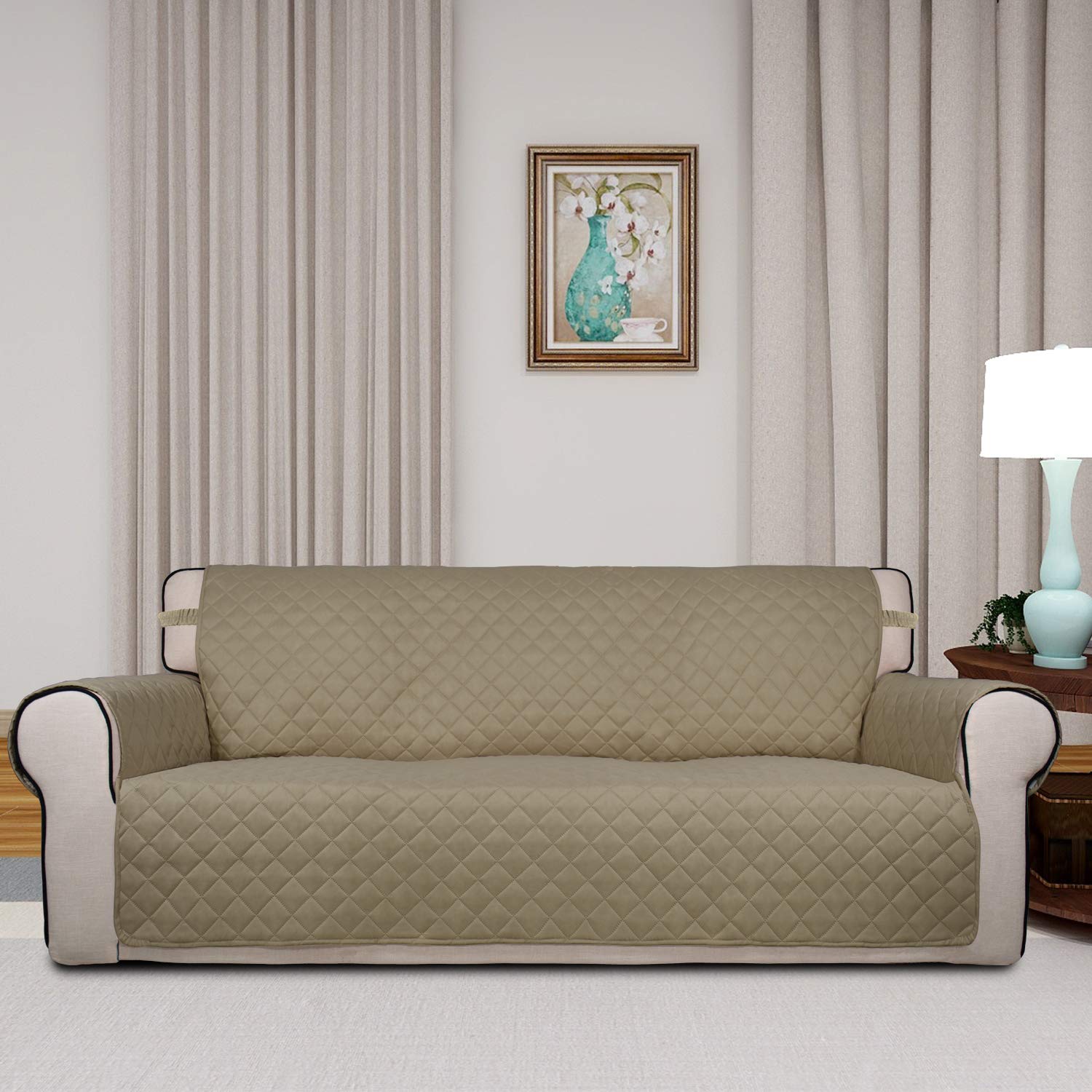 Reversible Quilted Sofa Cover