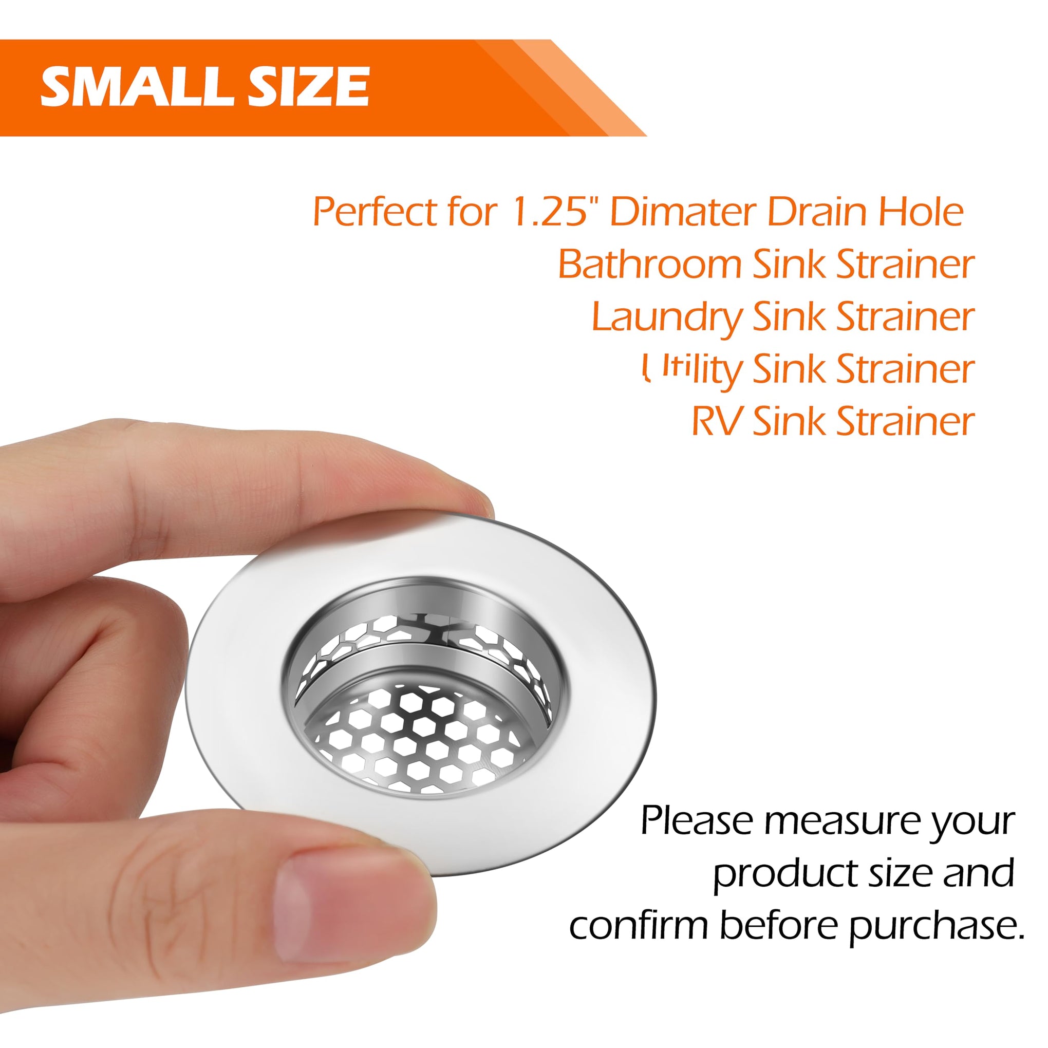 Bathroom Sink Strainer (3 Count)