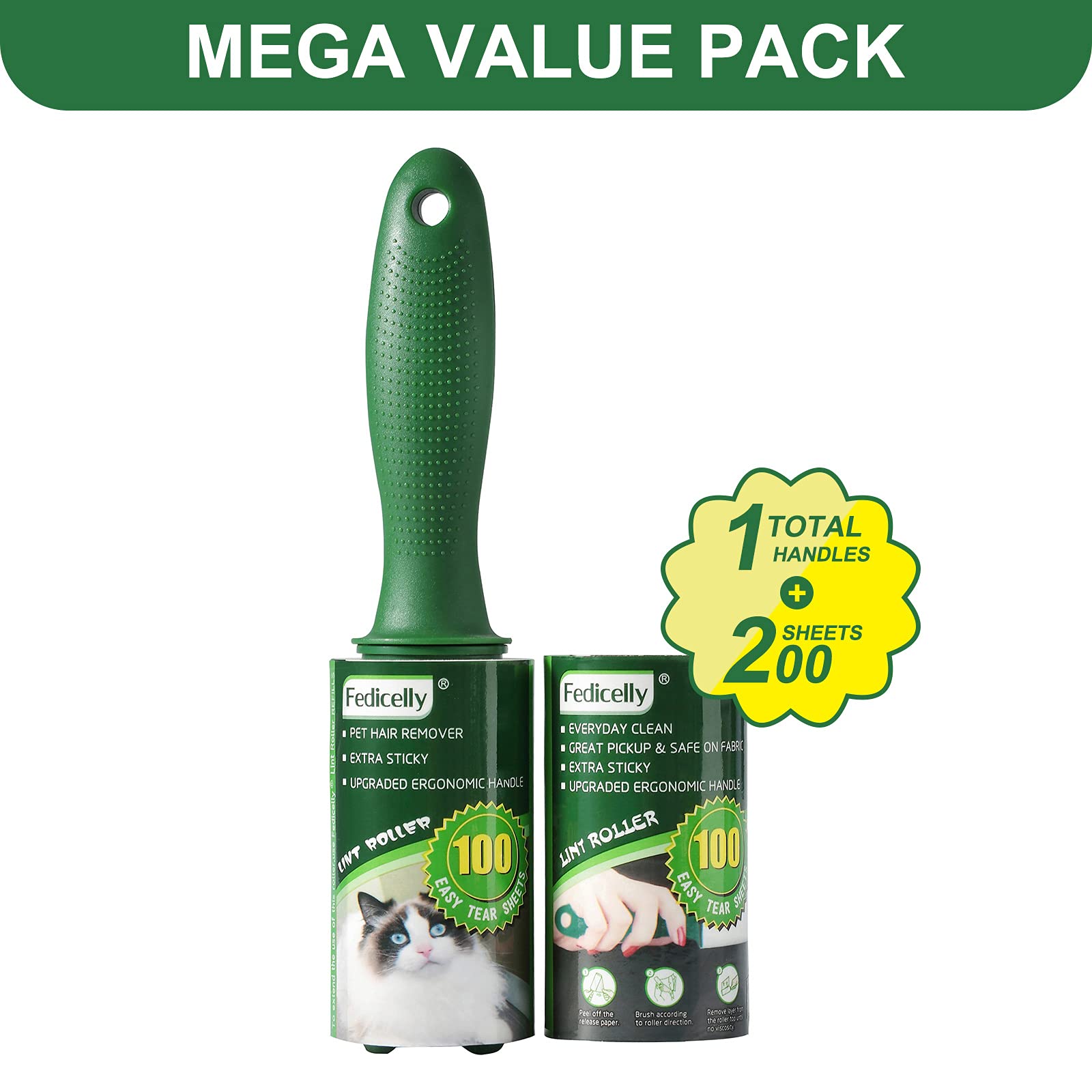 Lint Rollers Pet Hair Extra Sticky Furniture